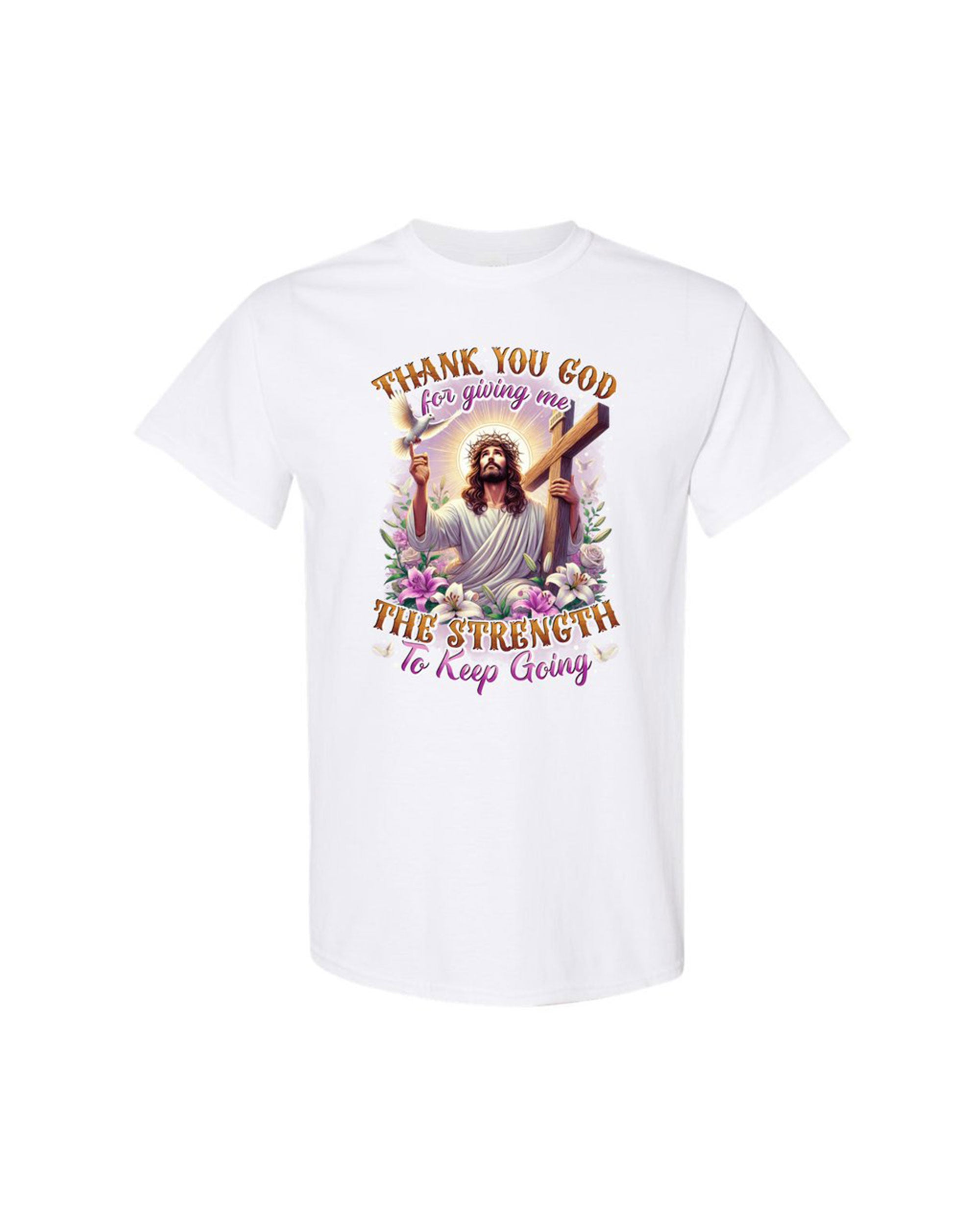 Thank You God Cotton Shirt - Tytd2403253