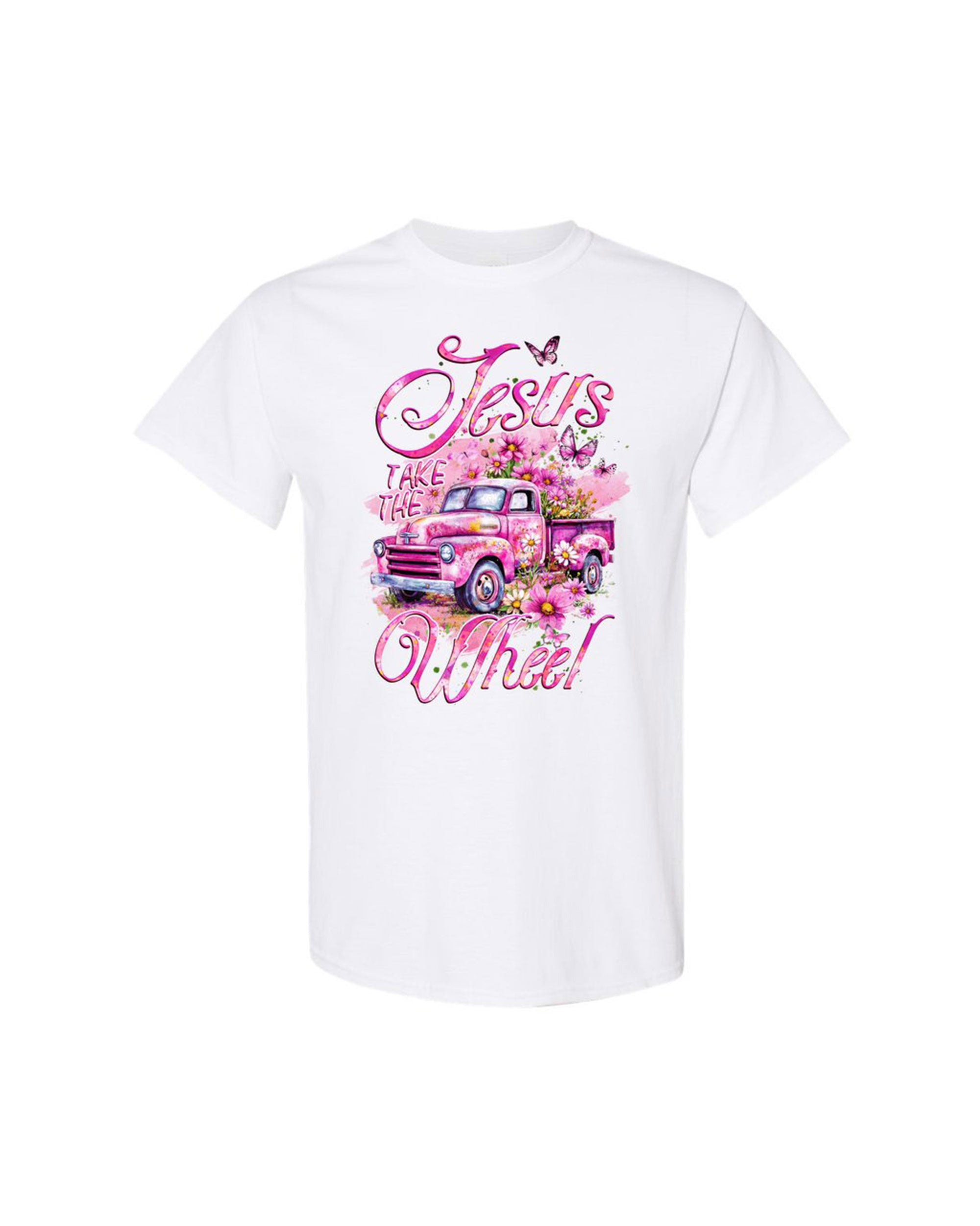 Jesus Take The Wheel Cotton Shirt - Tyqy1604254