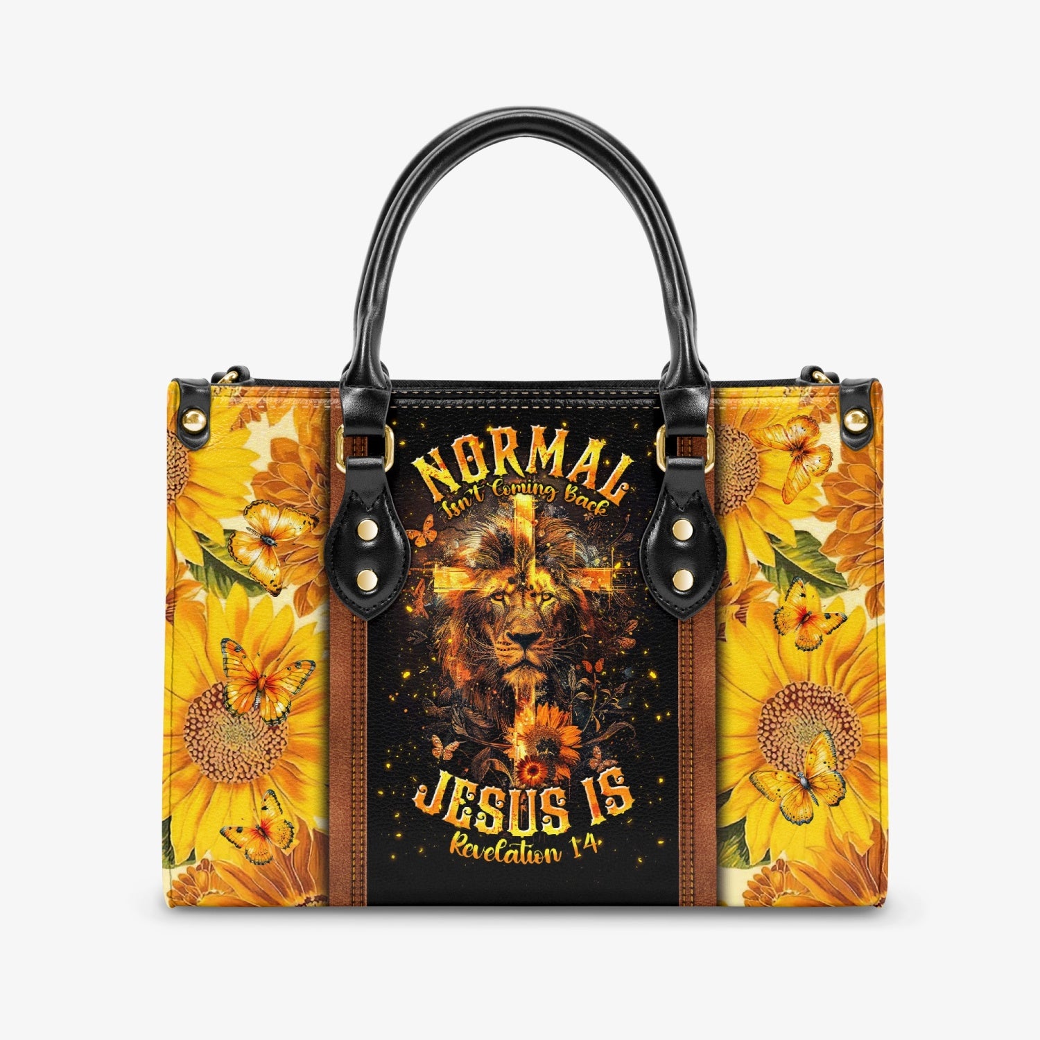 Normal Isn't Coming Back Leather Handbag - Tlnt0804245