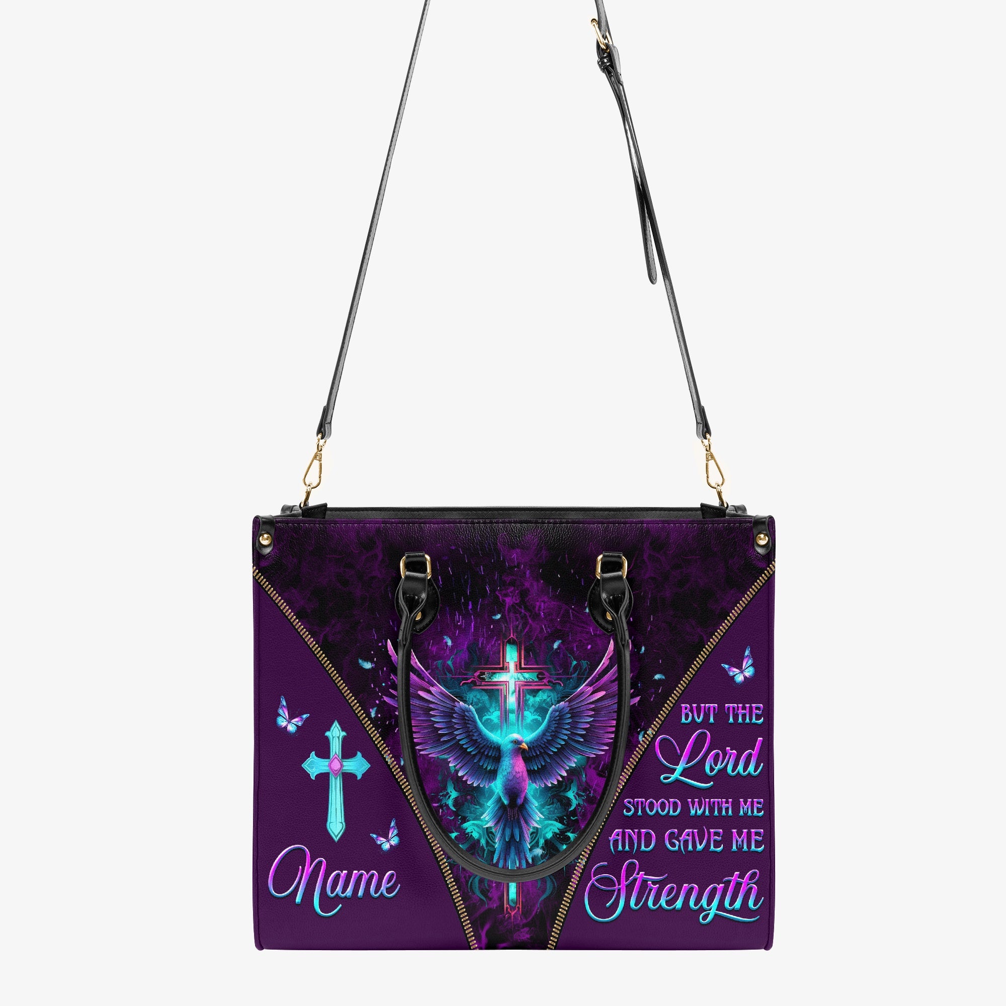 Lord Stood With Me Leather Handbag - Yhkd2703244