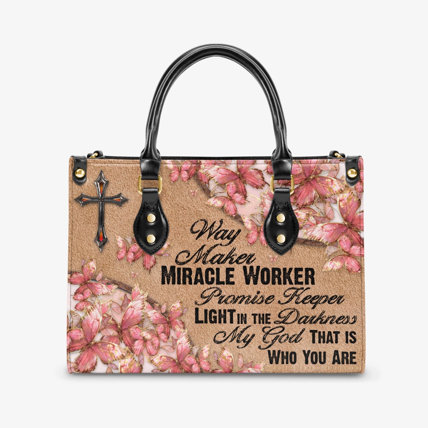 Way Maker Miracle Worker Leather Handbag - Tytd0304241