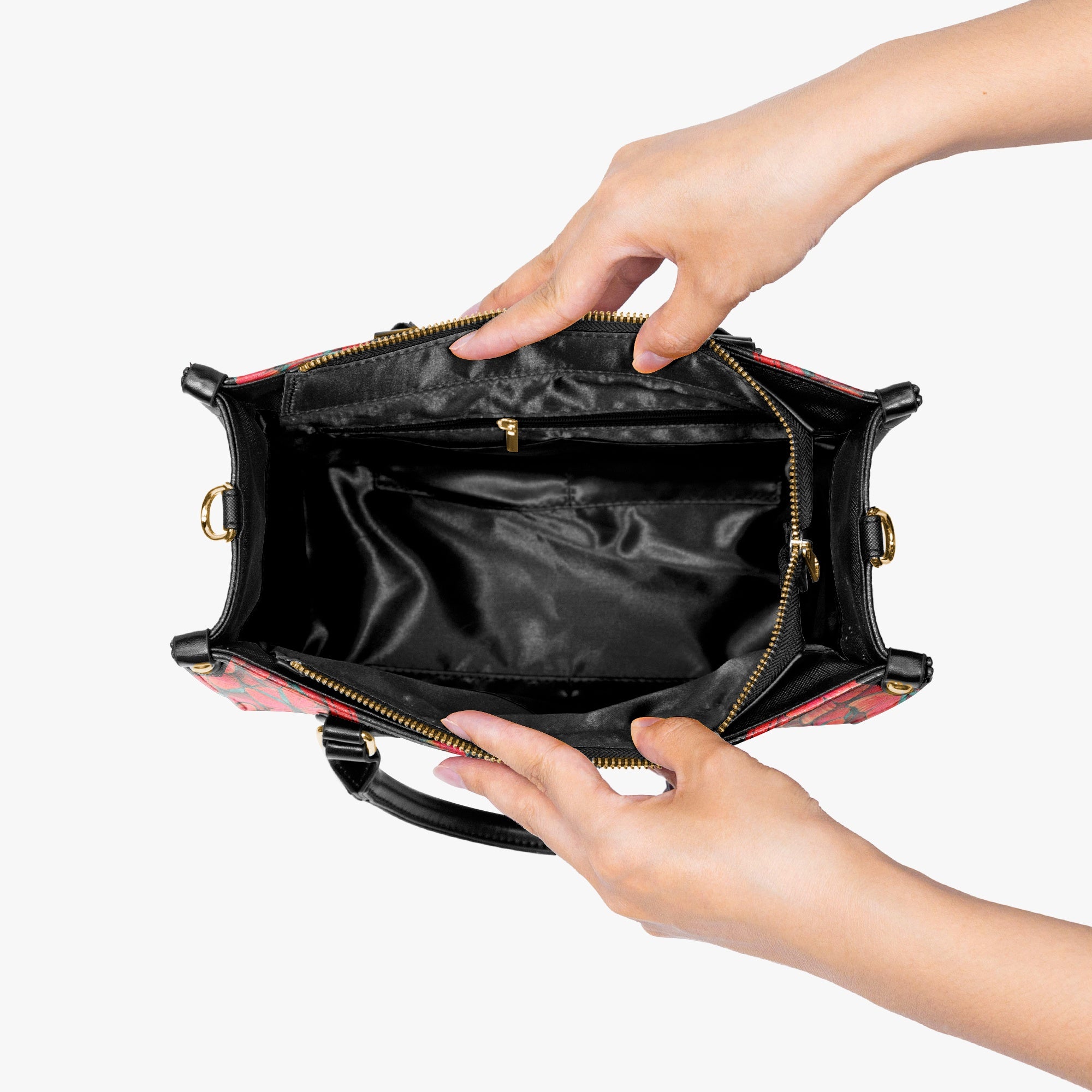 Faith Cross Rose Vintage Leather Handbag - Tltw0104243