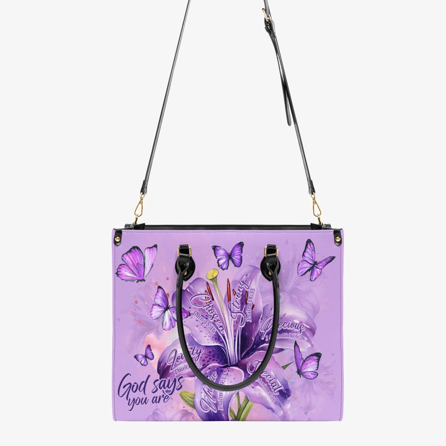 God Says You Are Leather Handbag - Tytd2203241