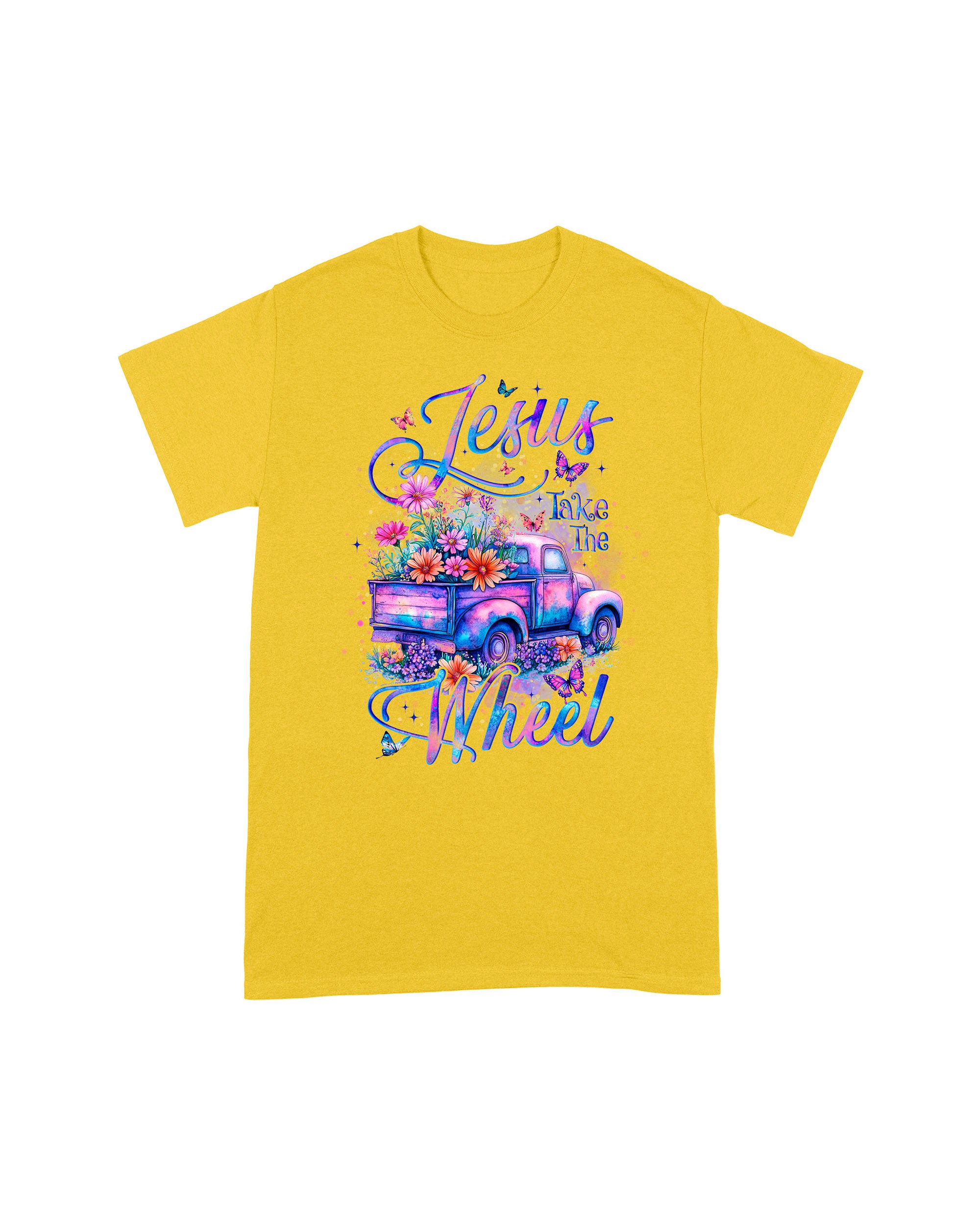 Jesus Take The Wheel Cotton Shirt - Tyqy1806253
