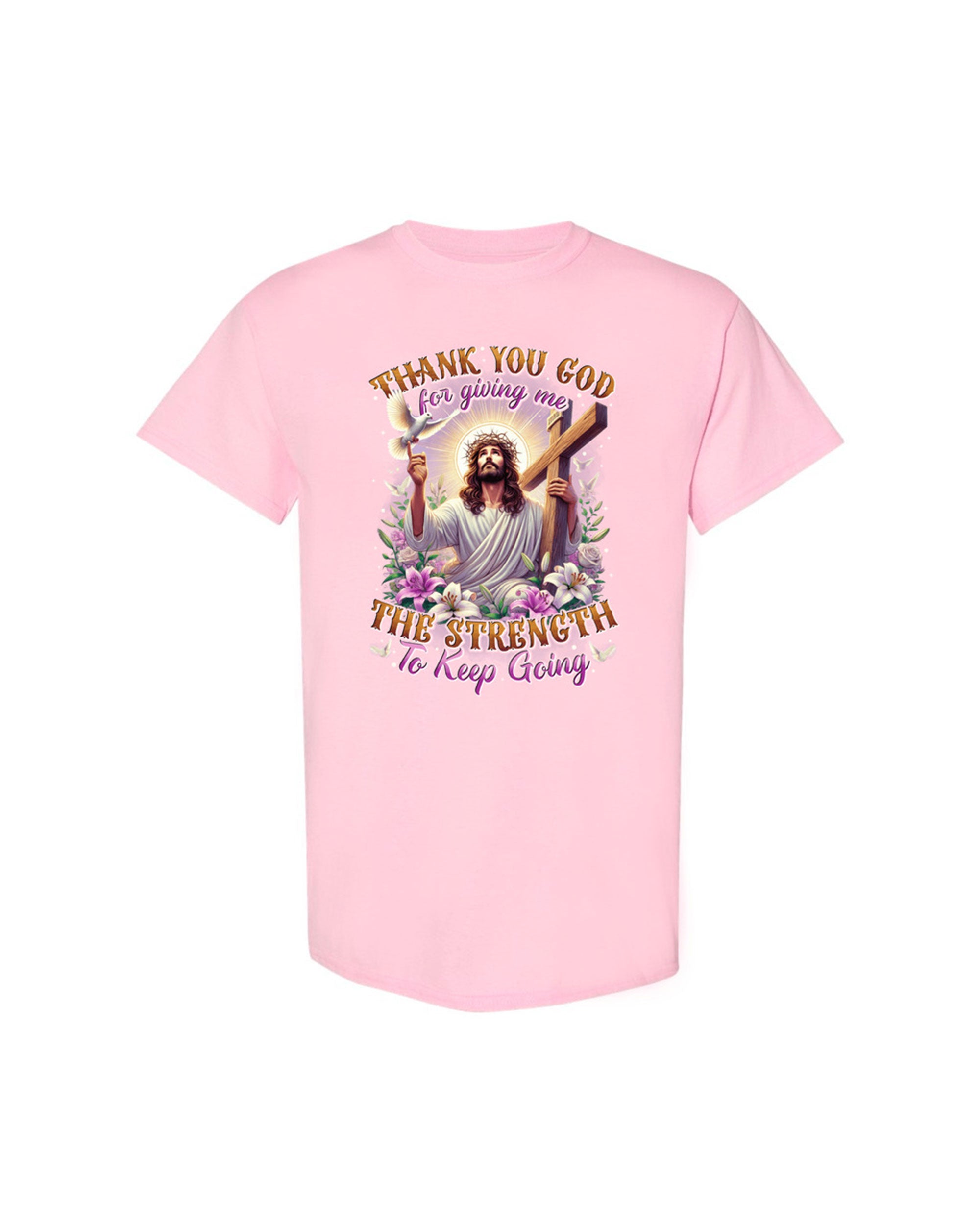 Thank You God Cotton Shirt - Tytd2403253