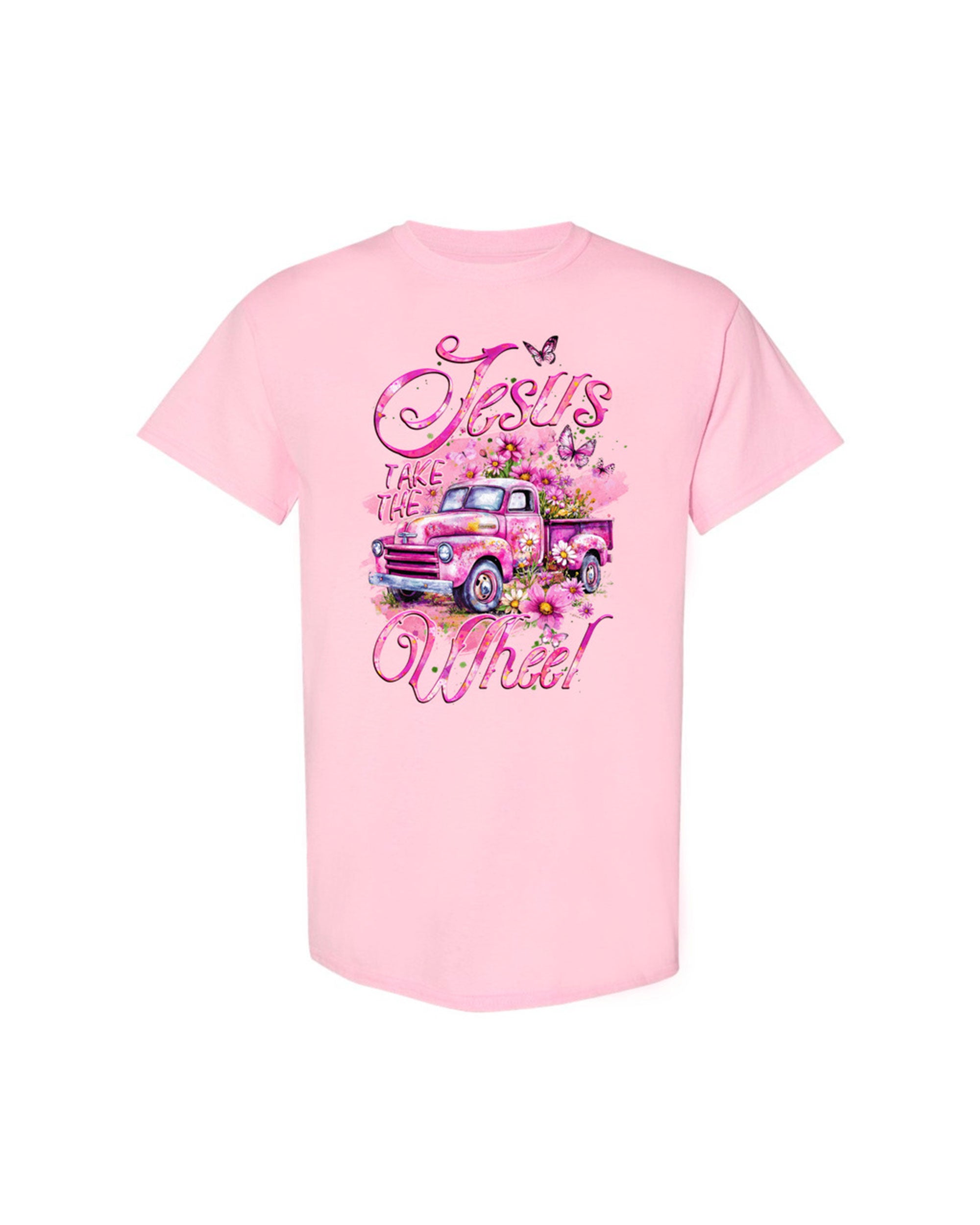 Jesus Take The Wheel Cotton Shirt - Tyqy1604254