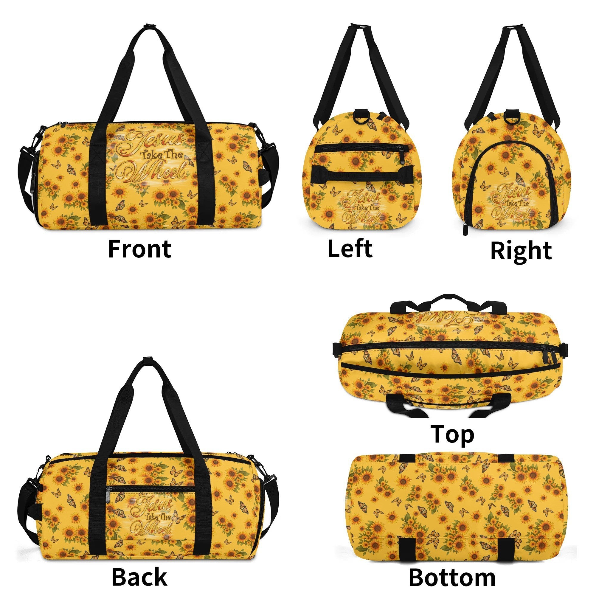 Jesus Take The Wheel Sunflowers Travelling Bag - Tyqy2208254