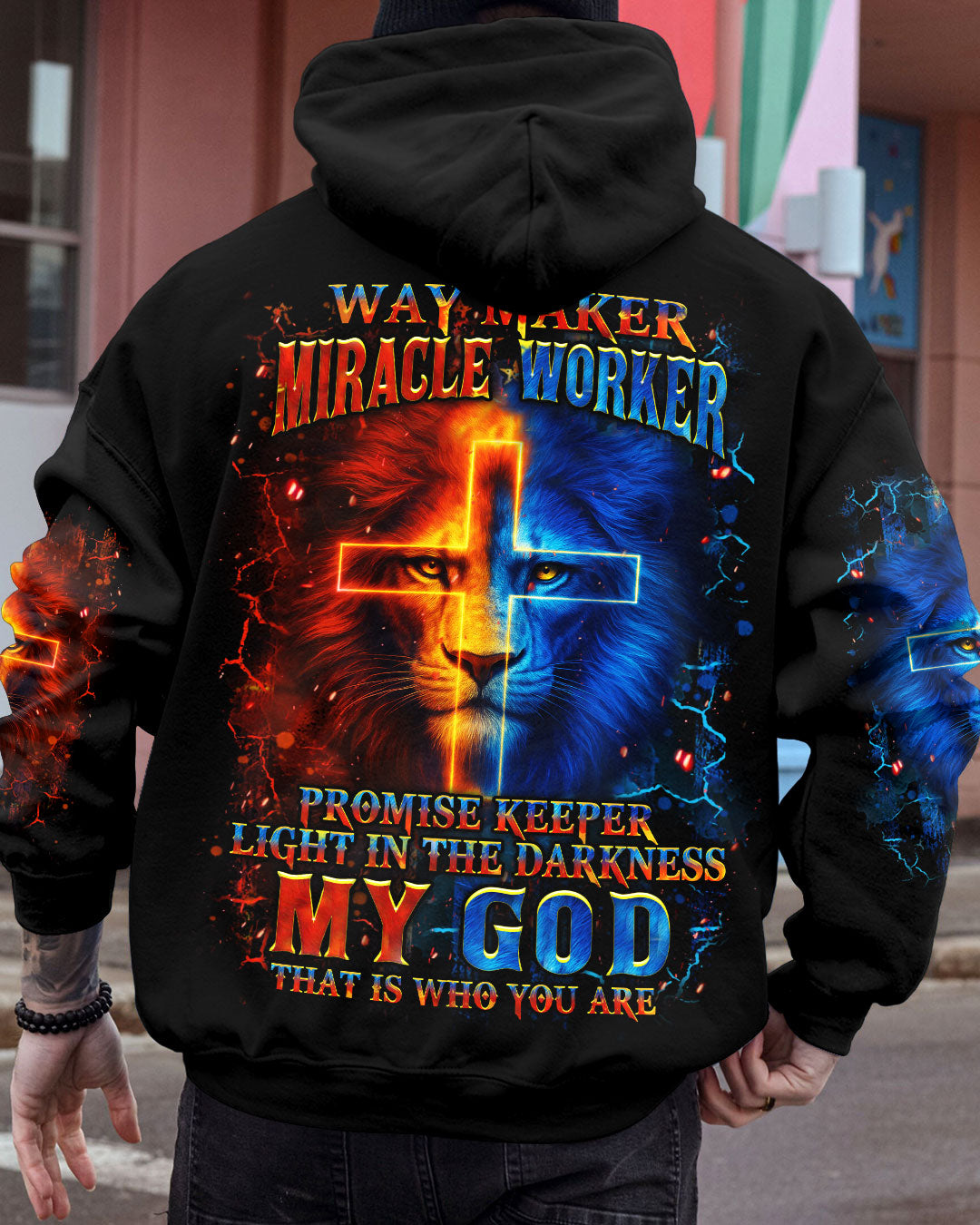 Way Maker Miracle Worker Cross Lion Men's All Over Print Shirt - Yhhn0307254