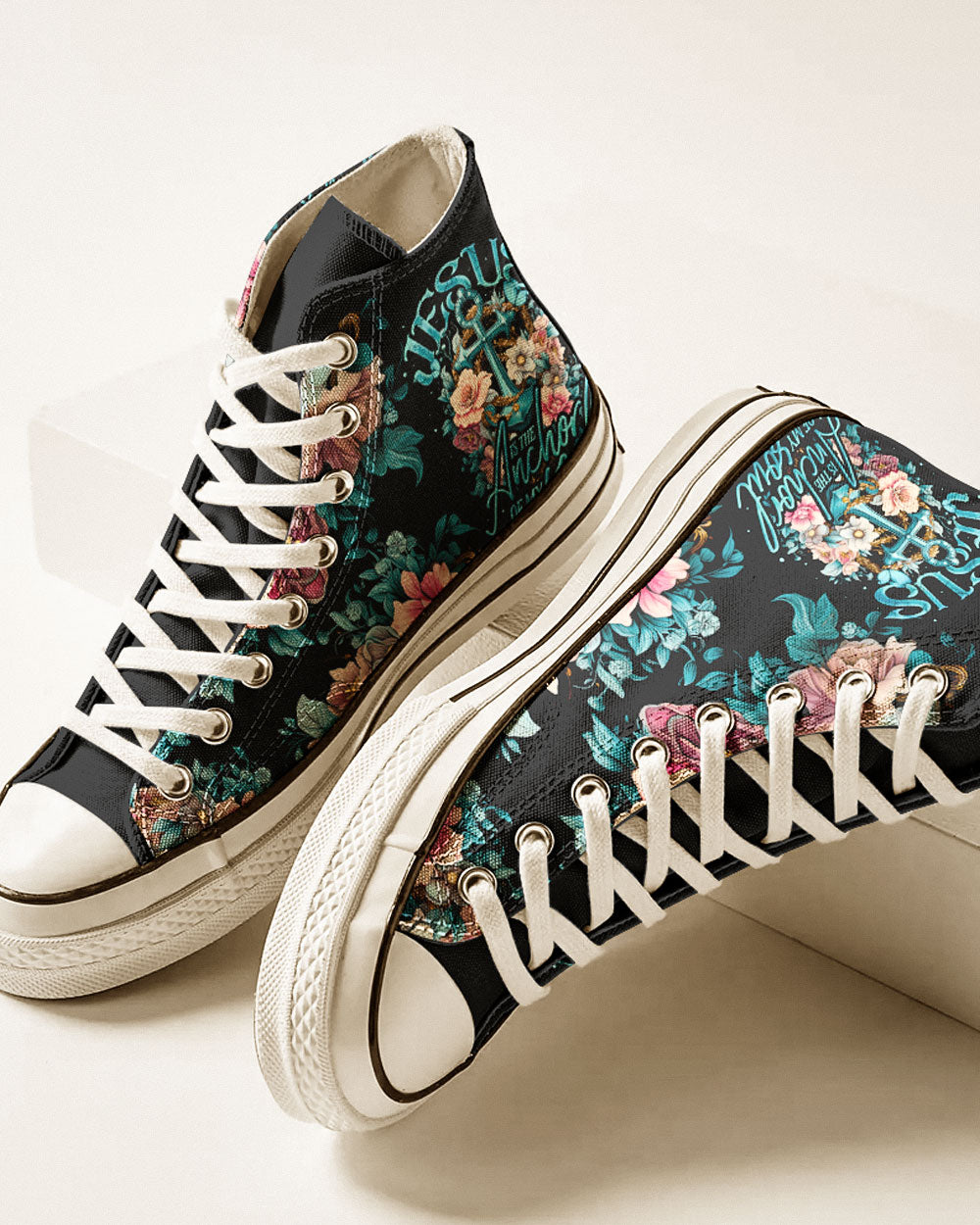 Jesus Is The Anchor Of My Soul High Top Canvas Shoes - Ty3006234