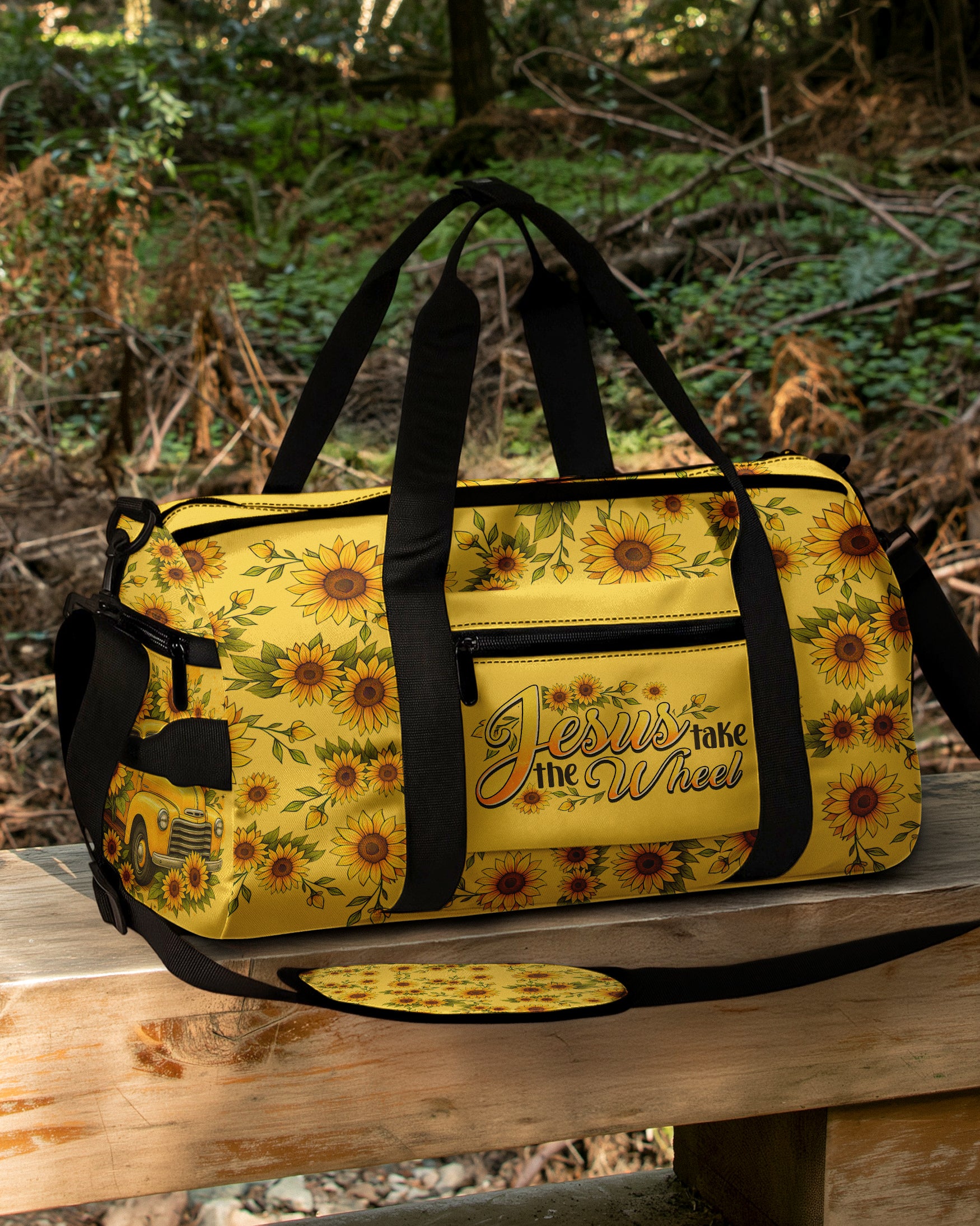 Jesus Take The Wheel Sunflower Travelling Bag - Tytd2008254