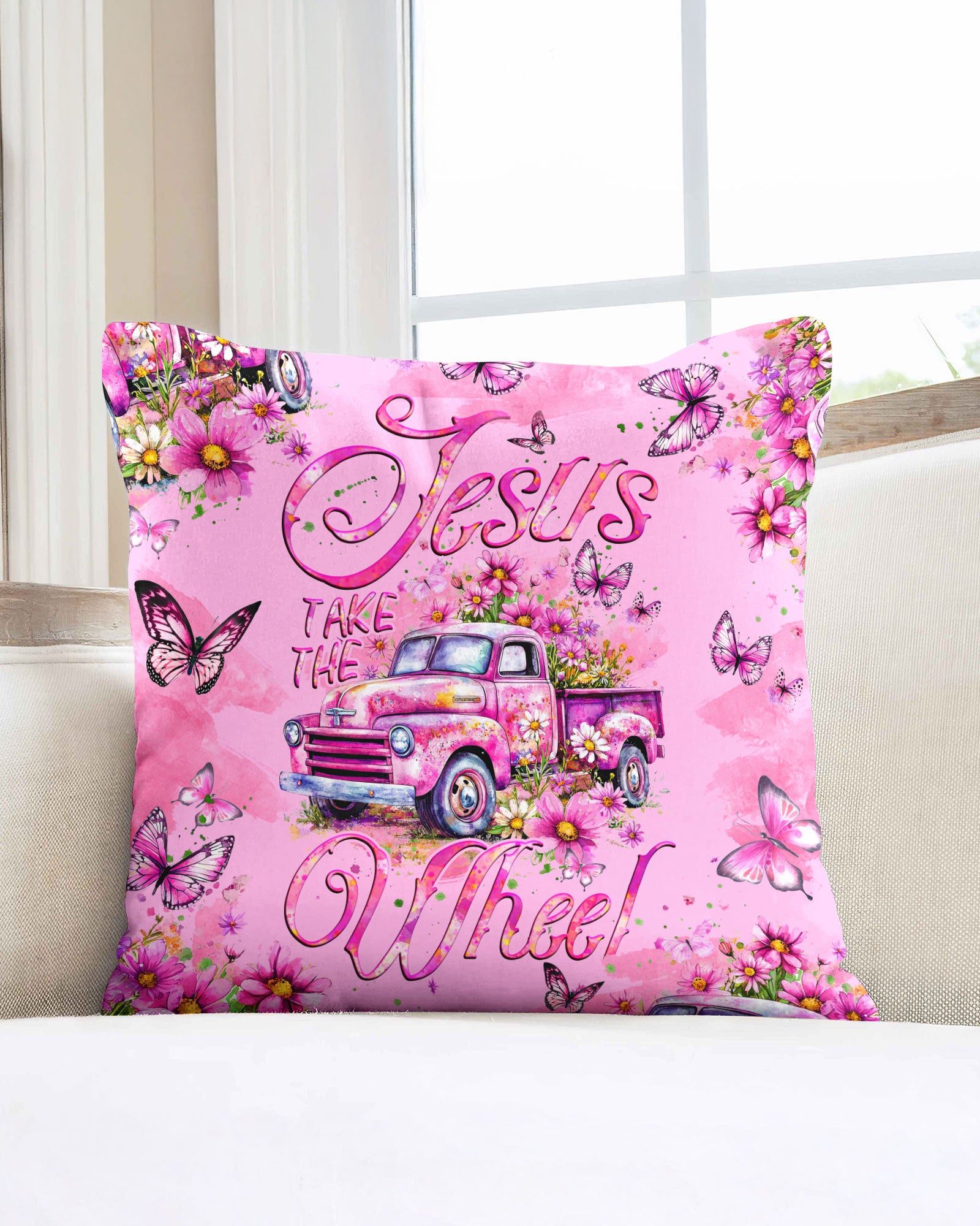 Jesus Take The Wheel Pillow - Tyqy1604258