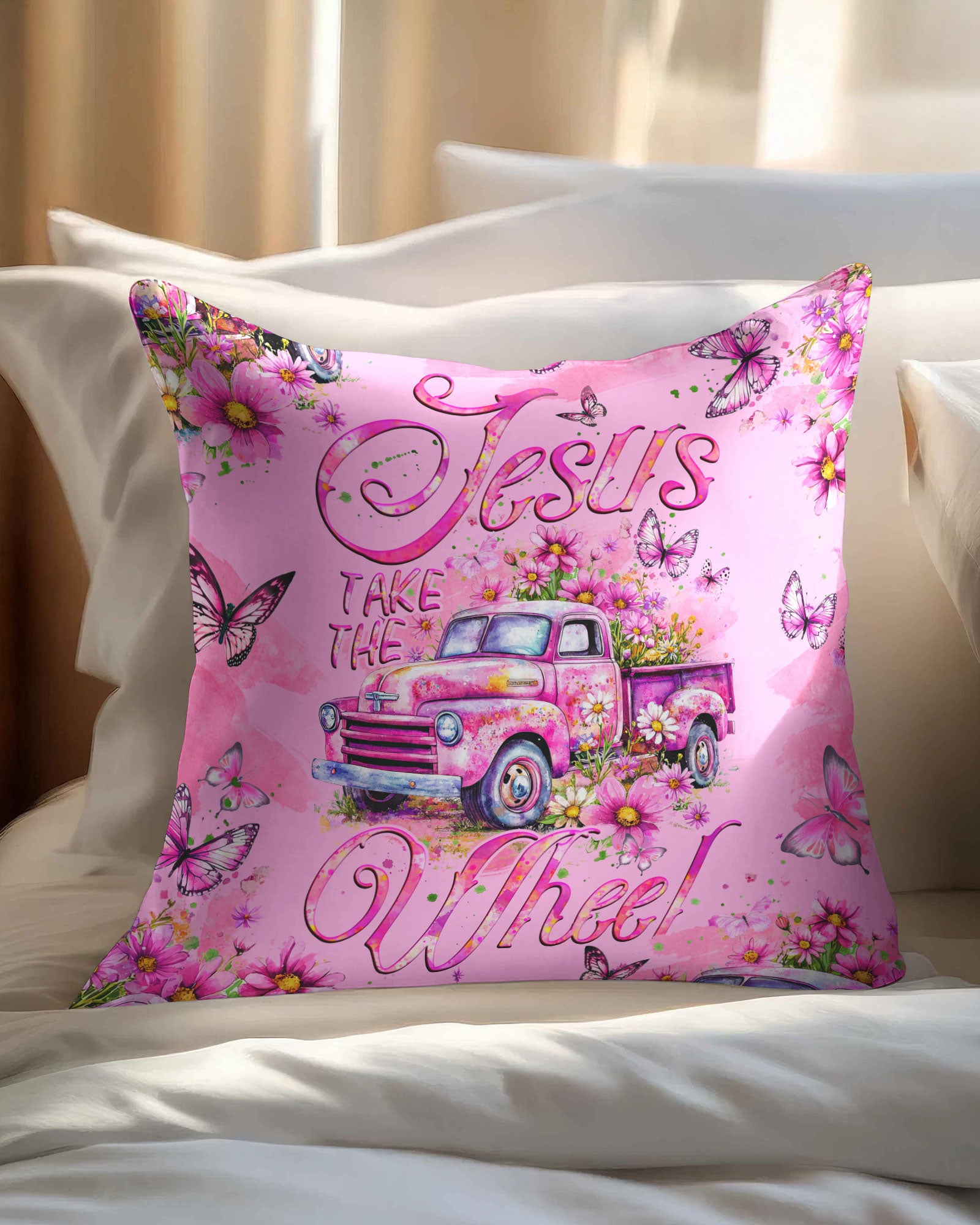 Jesus Take The Wheel Pillow - Tyqy1604258