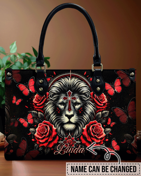 Lion Rose Leather Handbag  - Tltr0511244