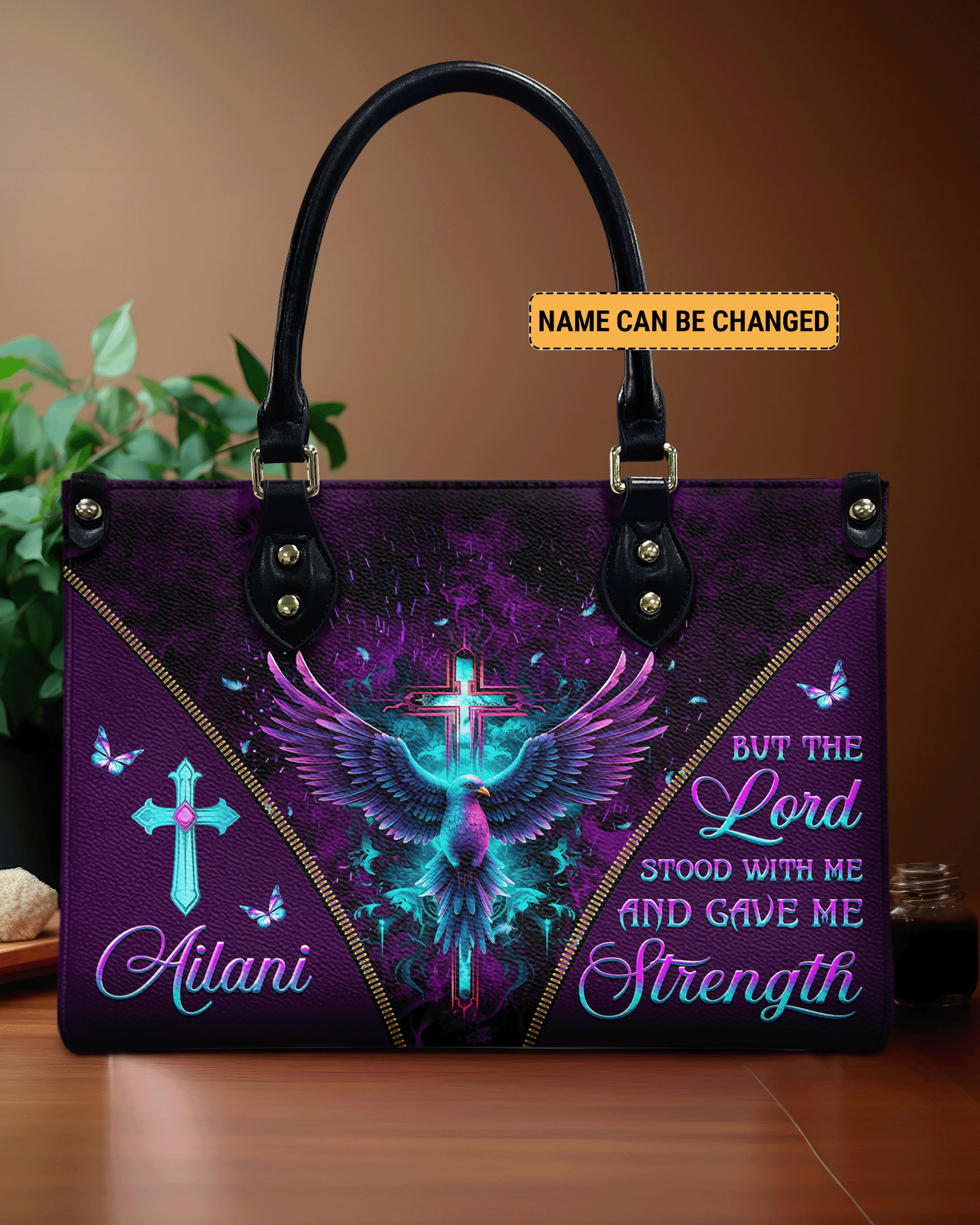 Lord Stood With Me Leather Handbag - Yhkd2703244