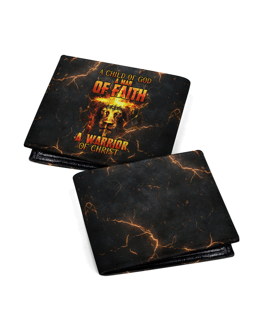 Personalized A Warrior Of Christ Leather Wallet - Tytd2712241
