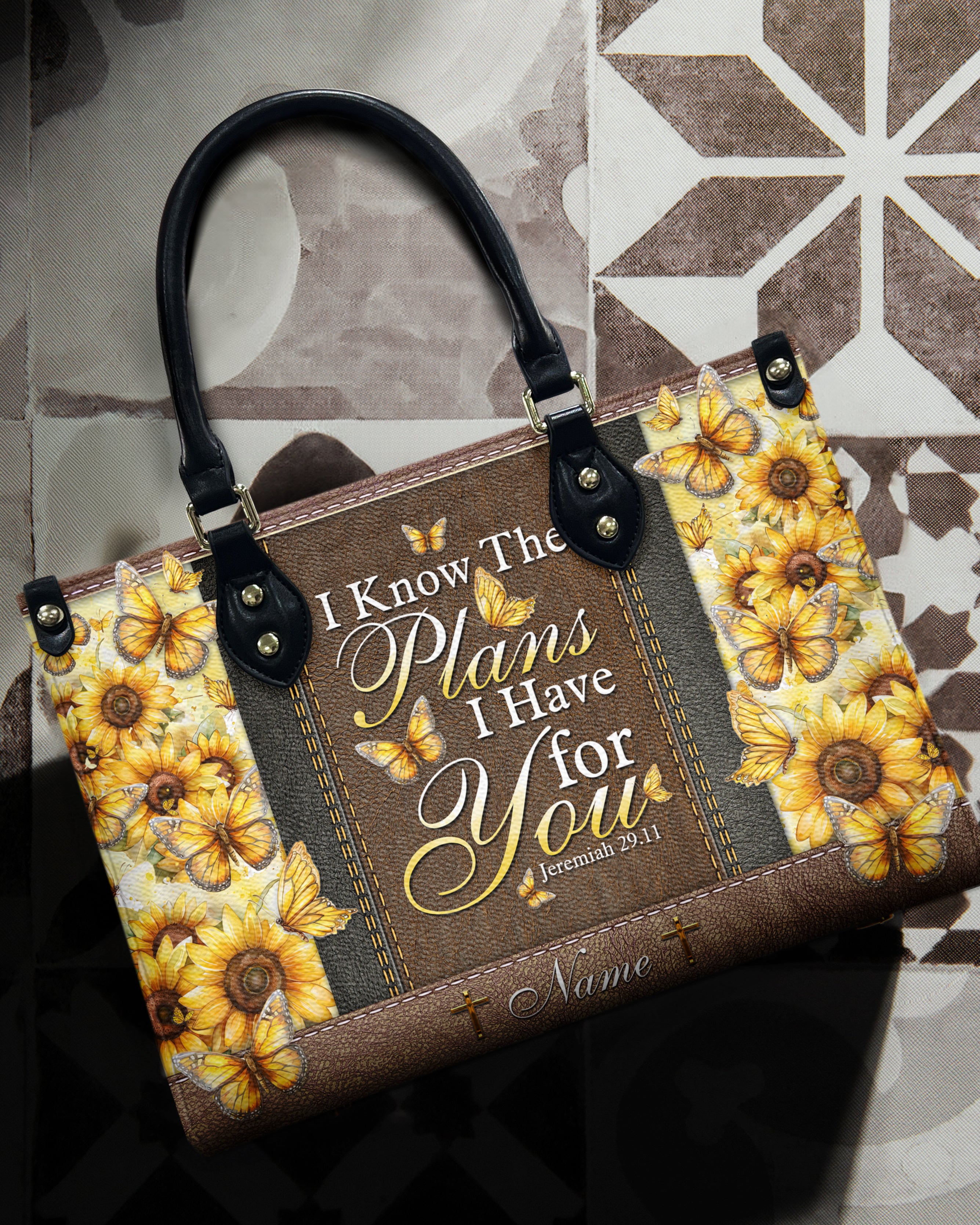 I Know The Plans I Have For You Leather Handbag - Tytd0404242