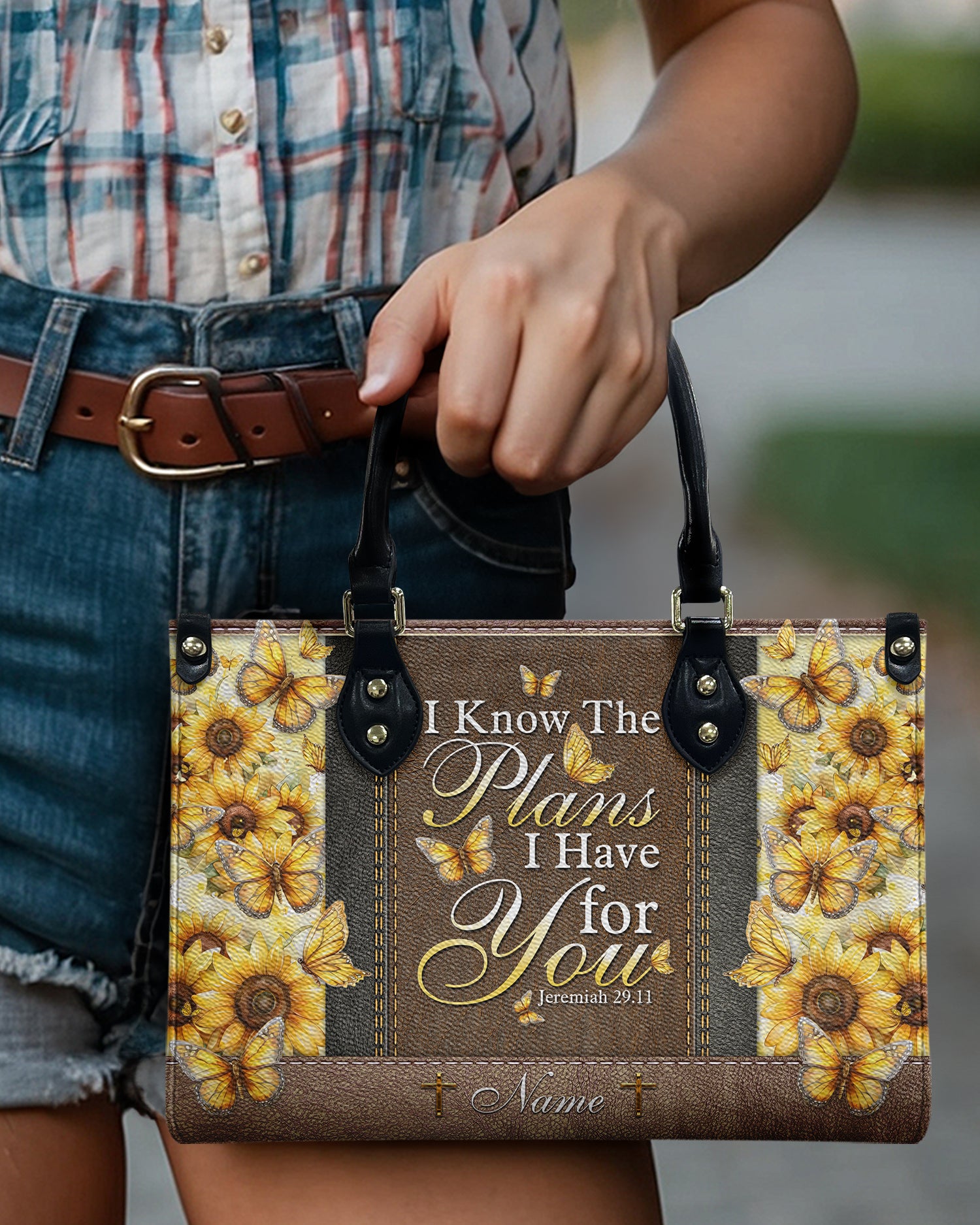 I Know The Plans I Have For You Leather Handbag - Tytd0404242