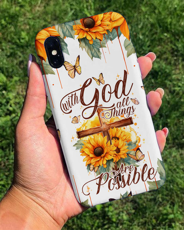 With God All Things Are Possible Phone Case - Tytd30062314