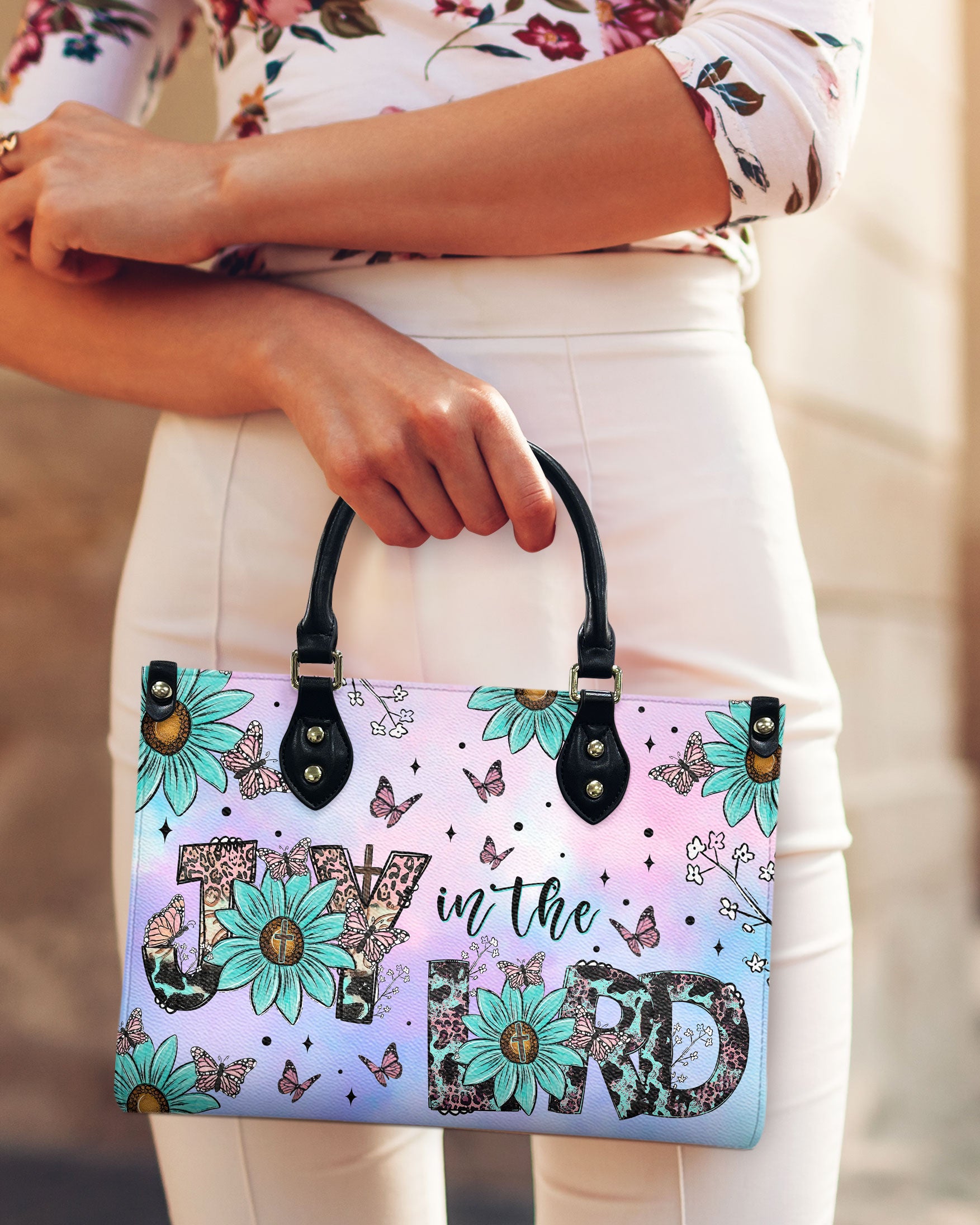 Joy In The Lord  Leather Handbag -  Tlnz1210245