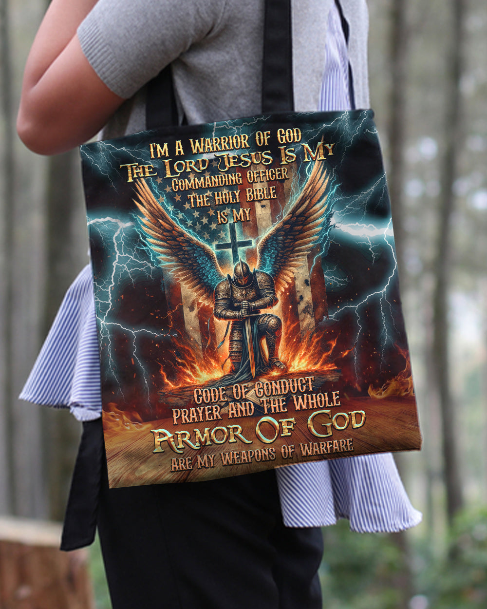 I'm A Warrior Of God Tote Bag - Tytd041123