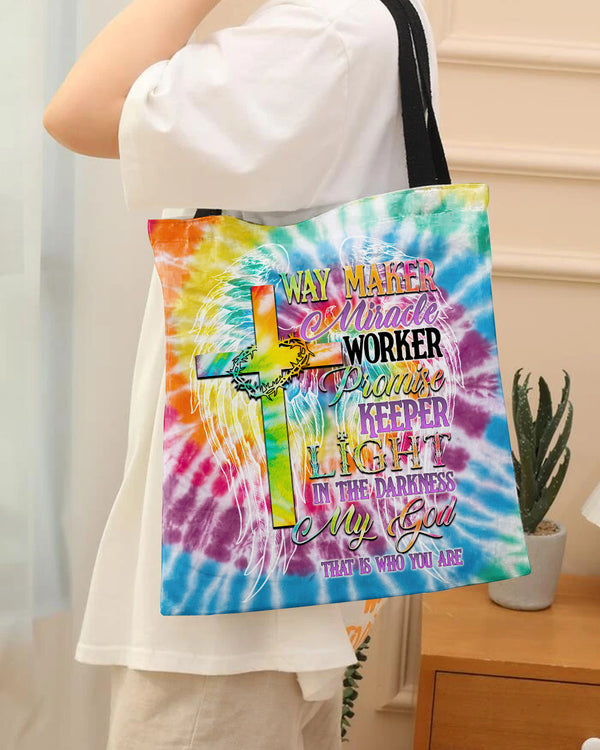 Promise Keeper Light In The Darkness Tie Dye Tote Bag - Tytd2606232