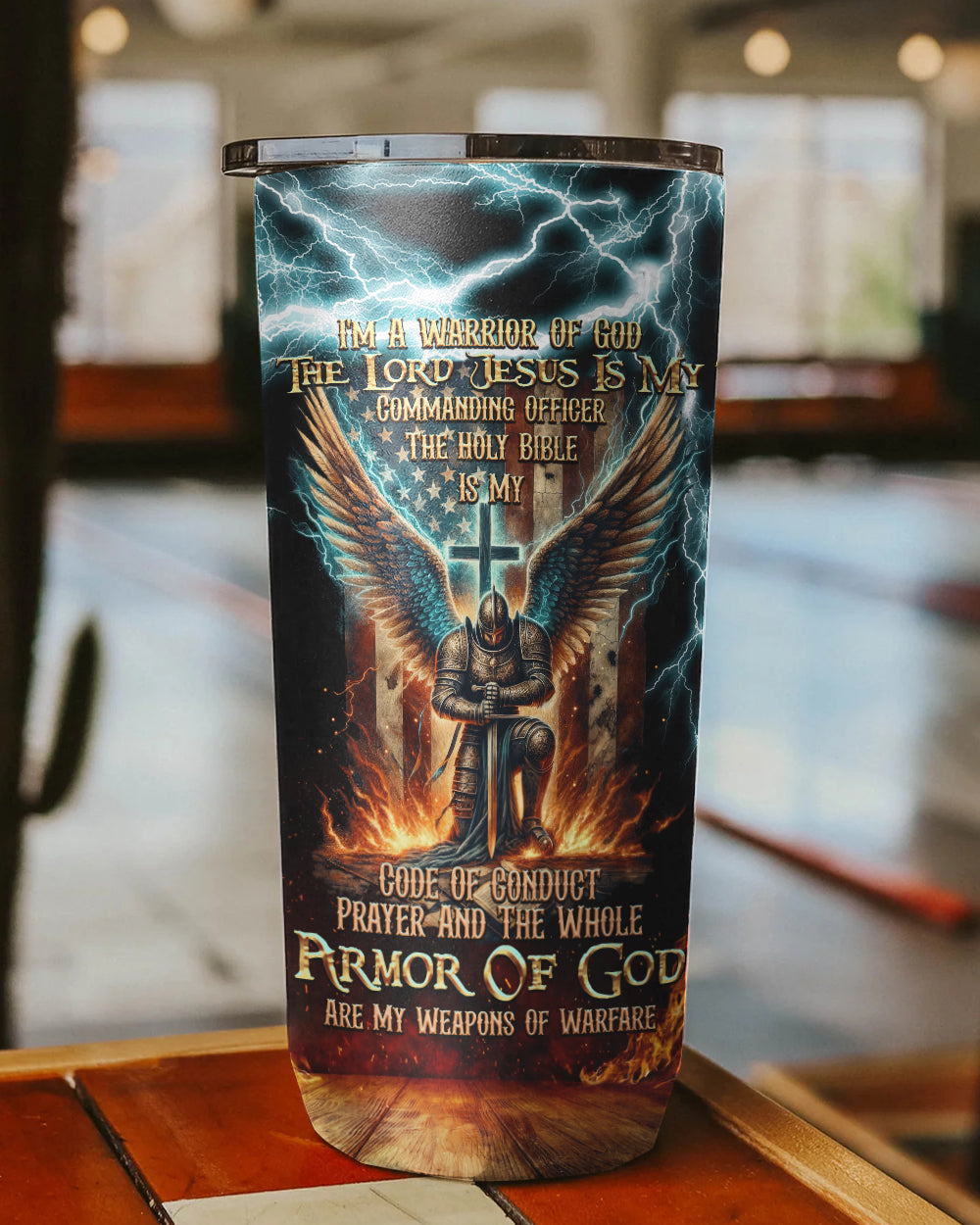 I'm A Warrior Of God Tumbler - Tytd041123