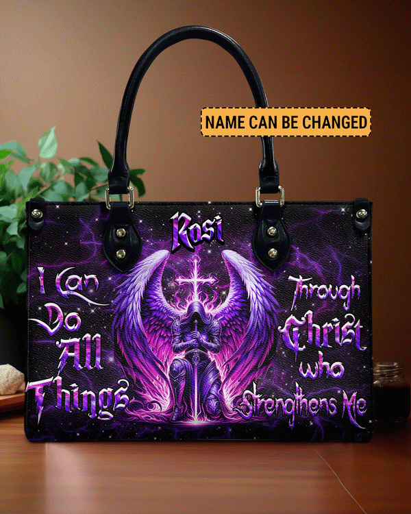 I Can Do All Things Leather Handbag - Yhhn1610241