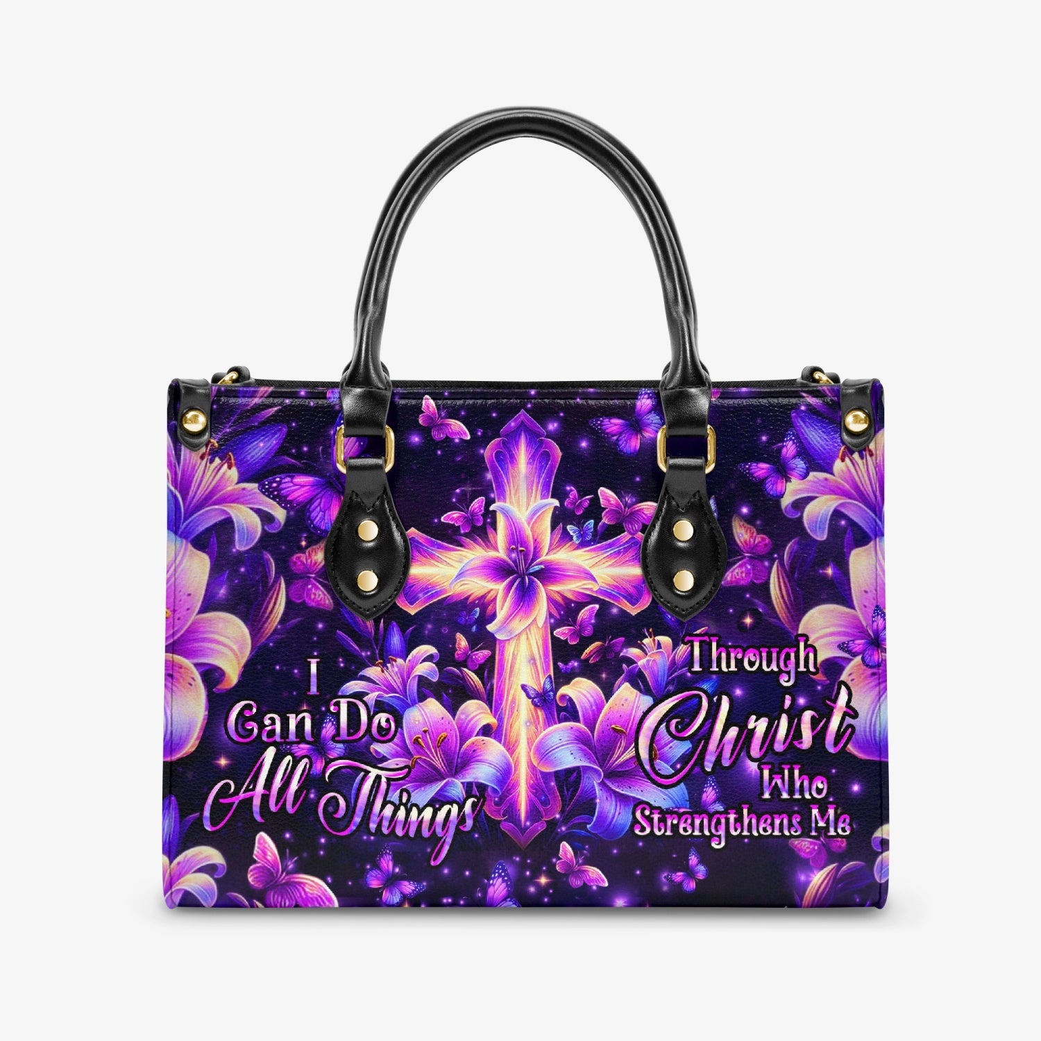 I Can Do All Things Leather Handbag - Yhhn2803243