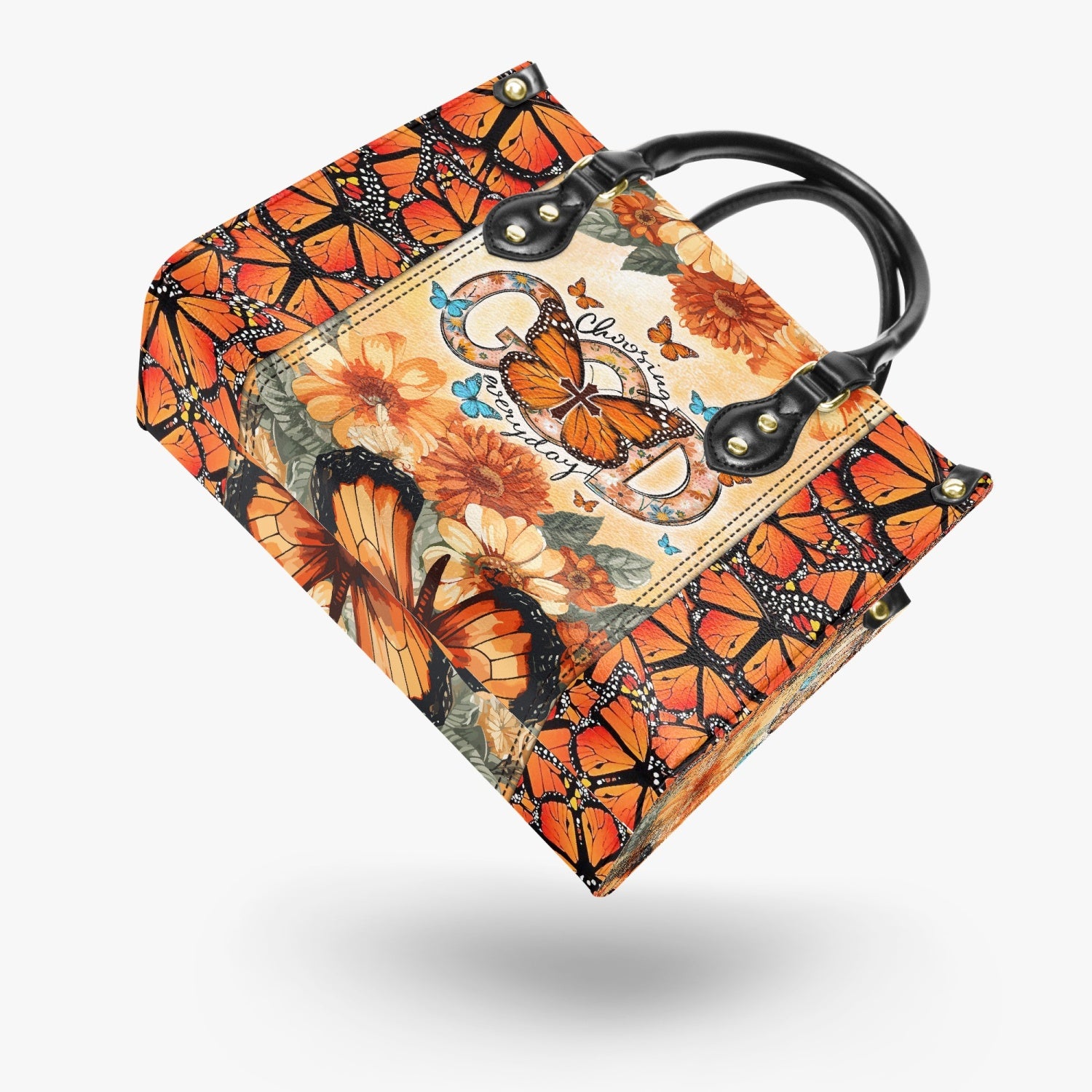 Choosing God Everyday Butterfly Leather Handbag - Tlno0404241