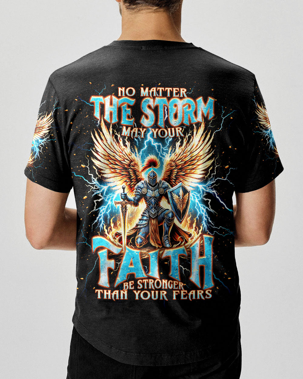 No Matter The Storm Warrior Men's All Over Print Shirt - Tlnt2102252