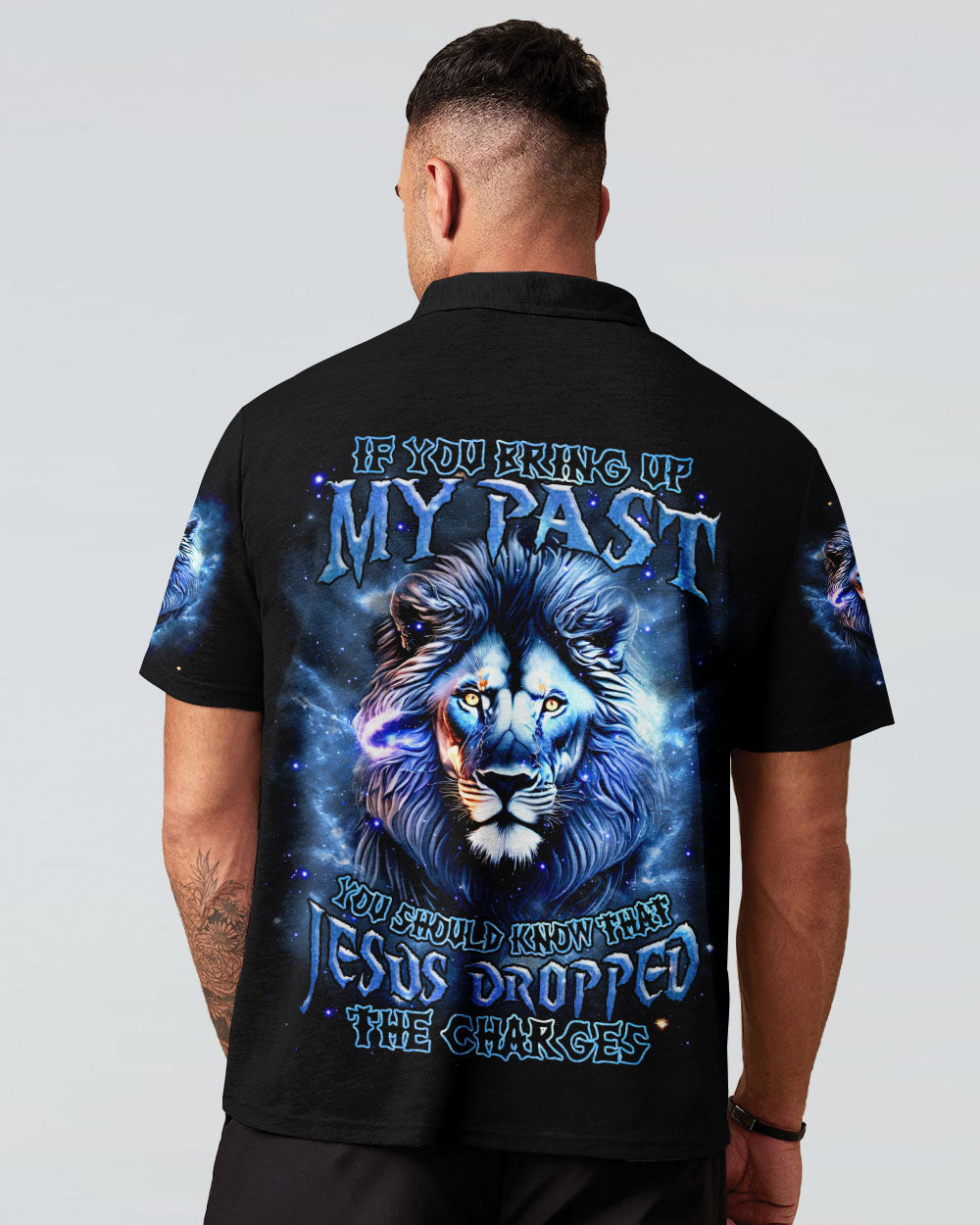 Jesus Dropped The Charges Lion Men's All Over Print Shirt  - Tlnz0306252