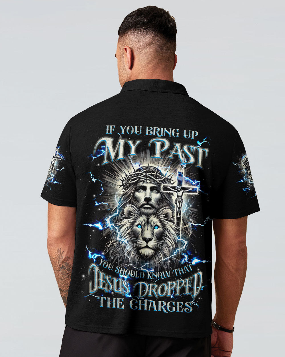 Jesus Dropped The Charges Lion Men's All Over Print Shirt - Tlnz1911242