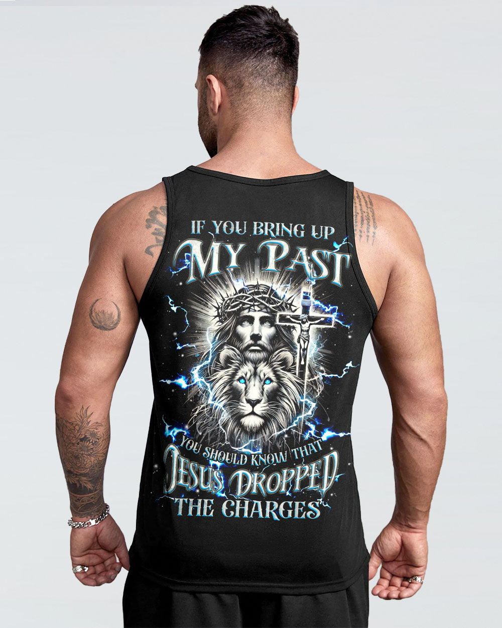 Jesus Dropped The Charges Lion Men's All Over Print Shirt - Tlnz1911242