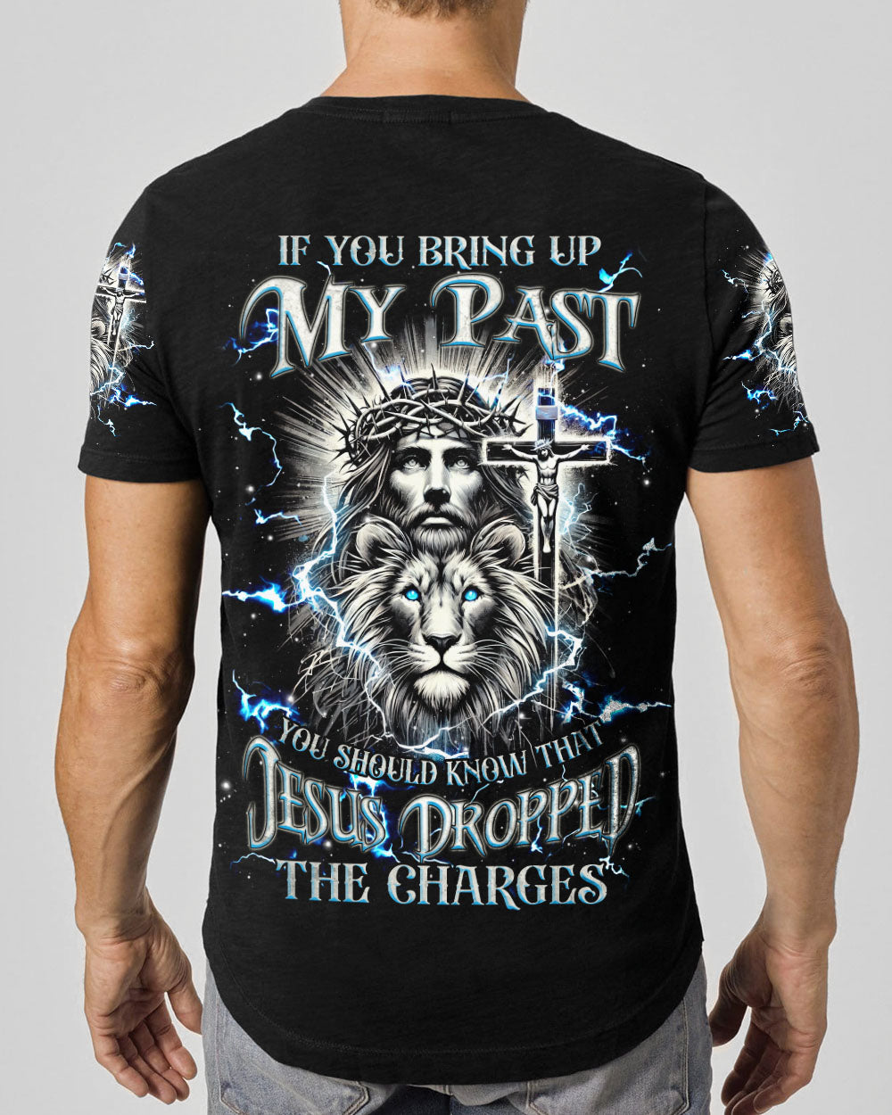 Jesus Dropped The Charges Lion Men's All Over Print Shirt - Tlnz1911242