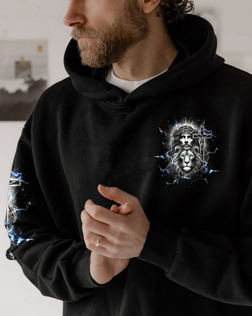 Jesus Dropped The Charges Lion Men's All Over Print Shirt - Tlnz1911242