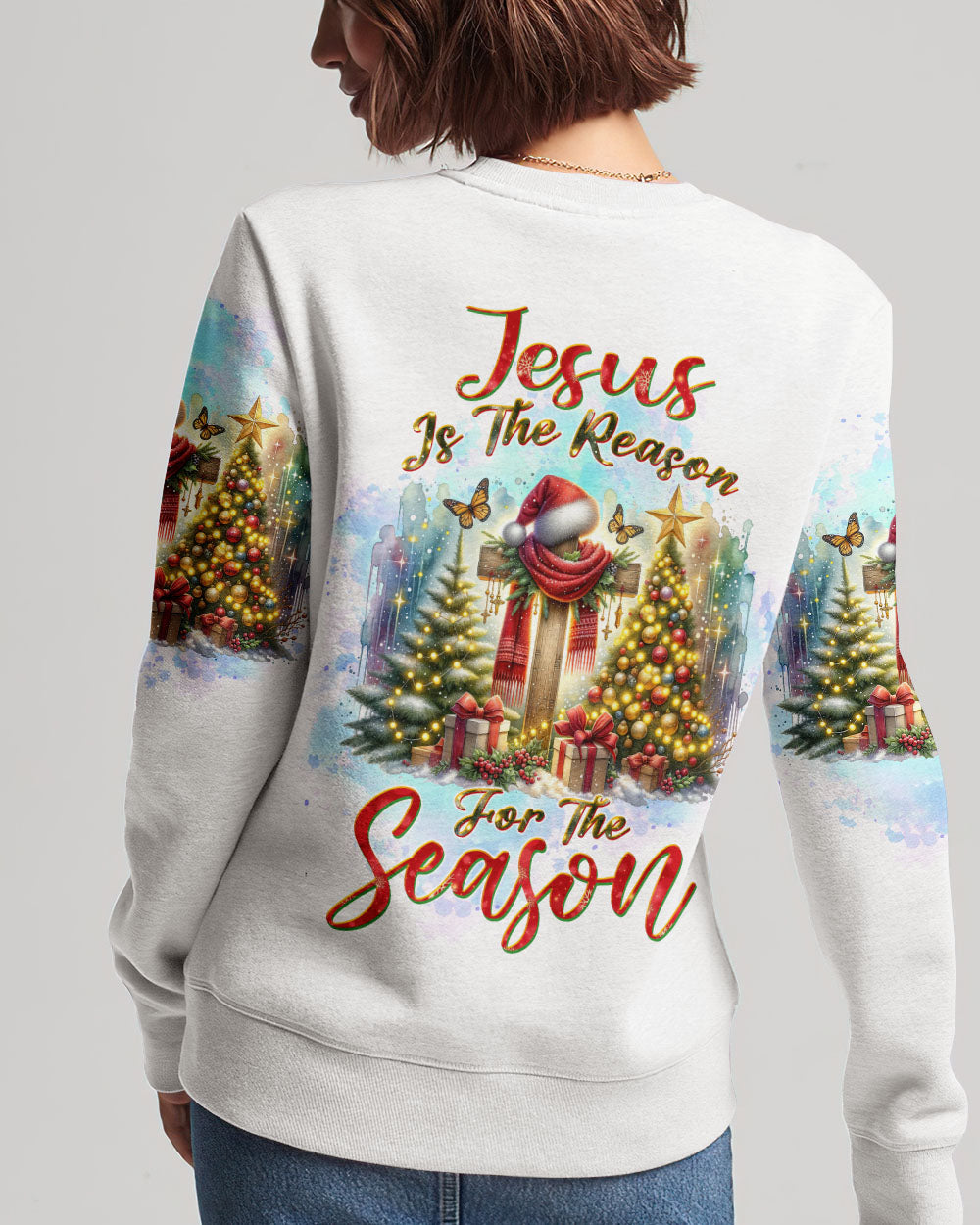 Jesus The Reason Christmas Women's All Over Print Shirt - Tltw1910233