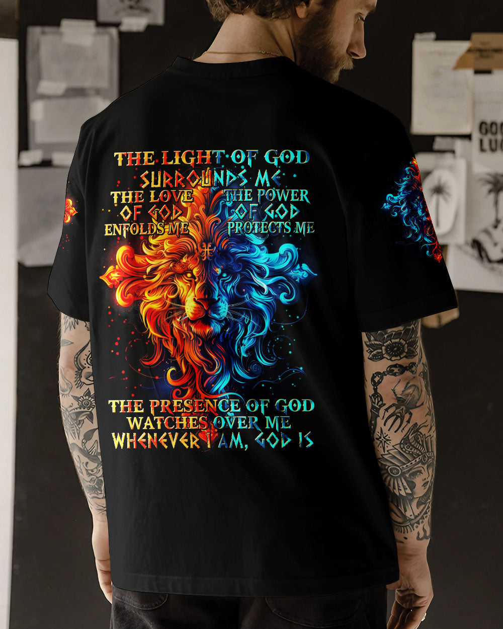 The Power Of God Protects Me Men's All Over Print Shirt - Tytm2404242