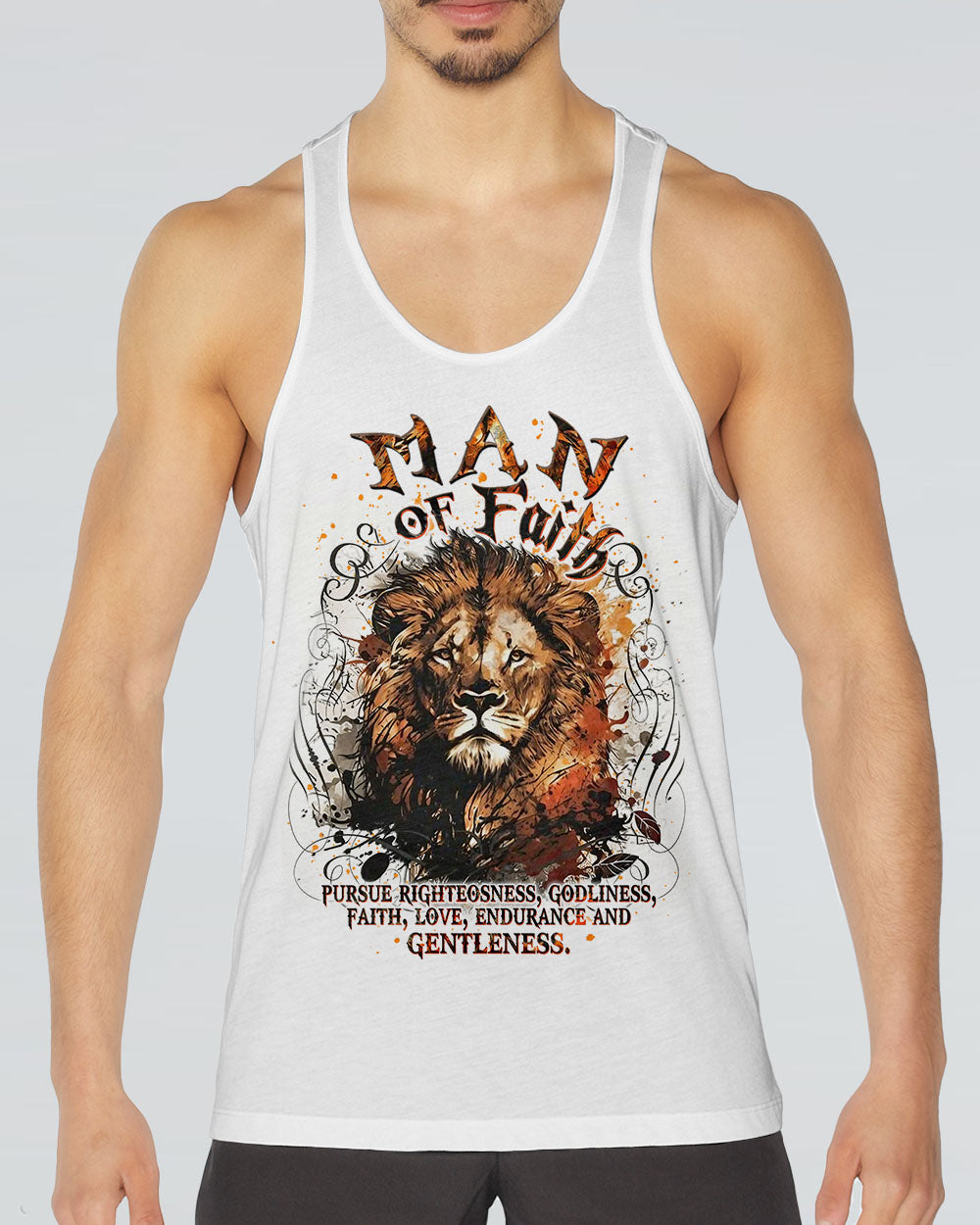 Man of Faith Lion Men's All Over Print Shirt - Yhdu0901251