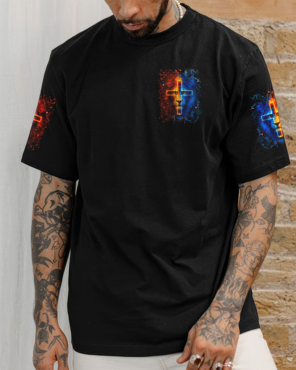 Way Maker Miracle Worker Cross Lion Men's All Over Print Shirt - Yhhn0307254