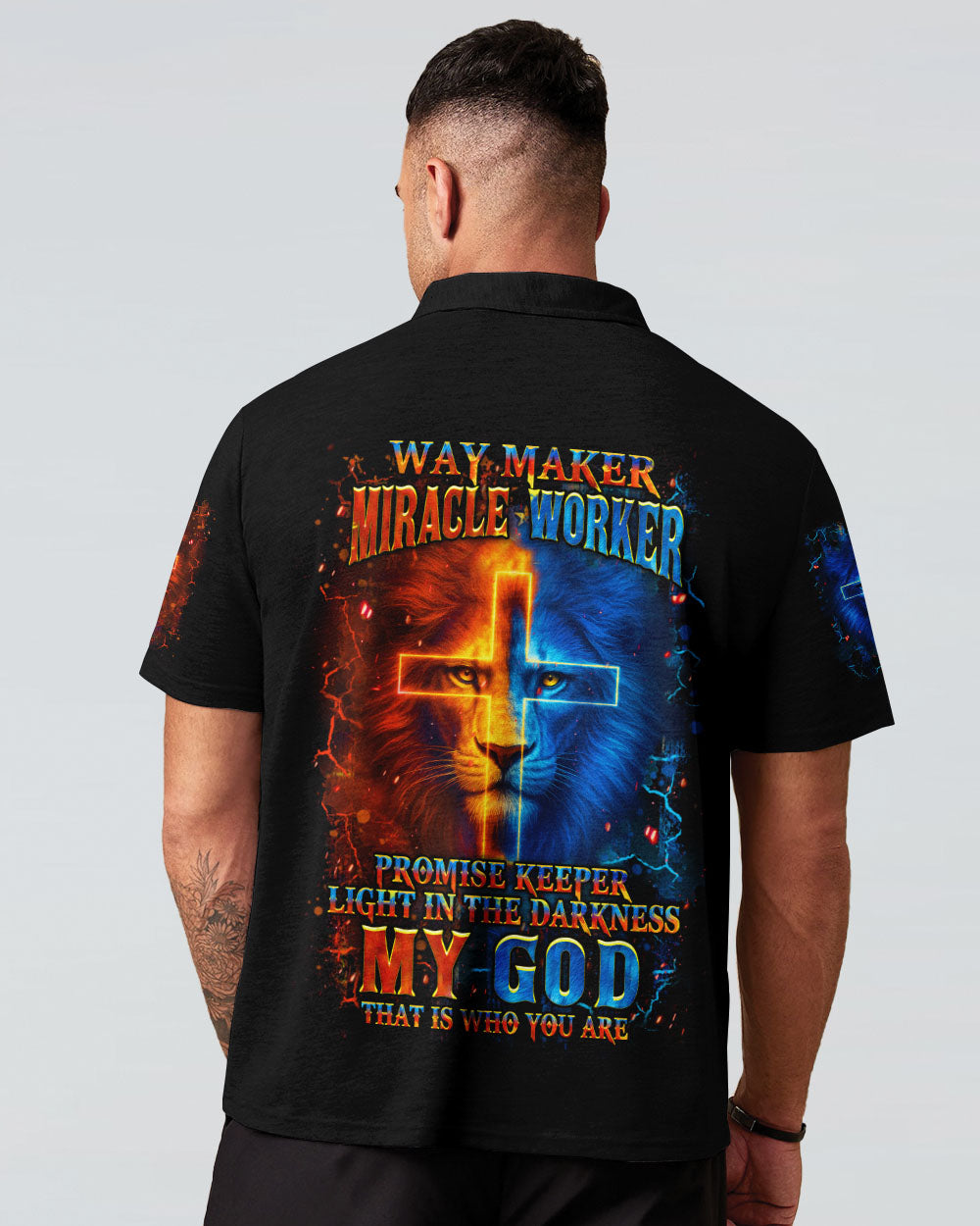 Way Maker Miracle Worker Cross Lion Men's All Over Print Shirt - Yhhn0307254