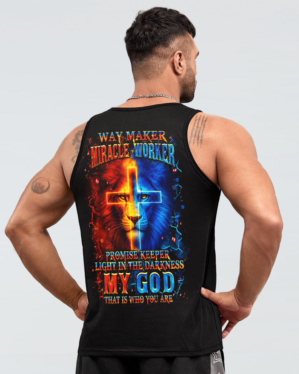 Way Maker Miracle Worker Cross Lion Men's All Over Print Shirt - Yhhn0307254