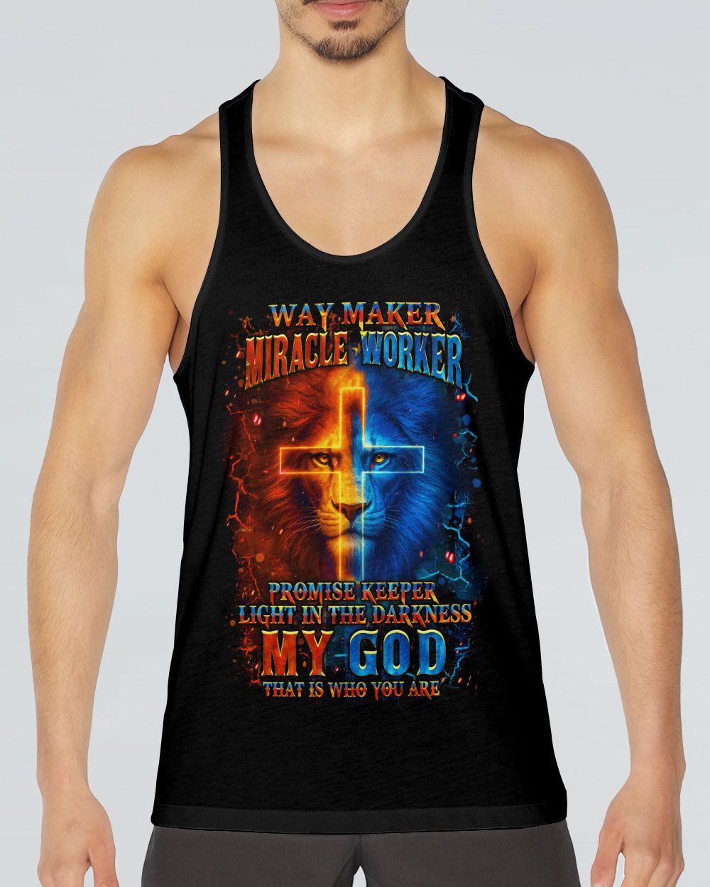 Way Maker Miracle Worker Cross Lion Men's All Over Print Shirt - Yhhn0307254