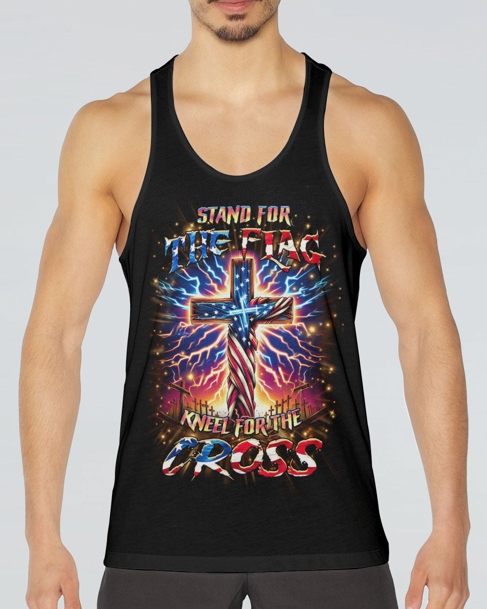 Stand For The Flag Kneel For The Cross Men's All Over Print Shirt - Yhhn1204241