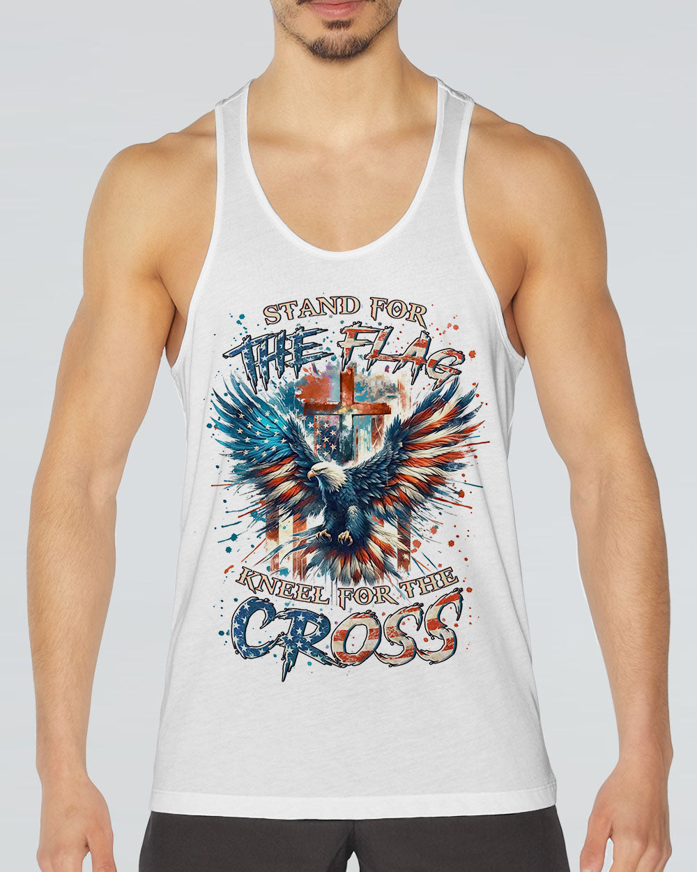 (Hot Deal) Stand For The Flag Kneel For The Cross Men's All Over Print Shirt - Yhln2709243