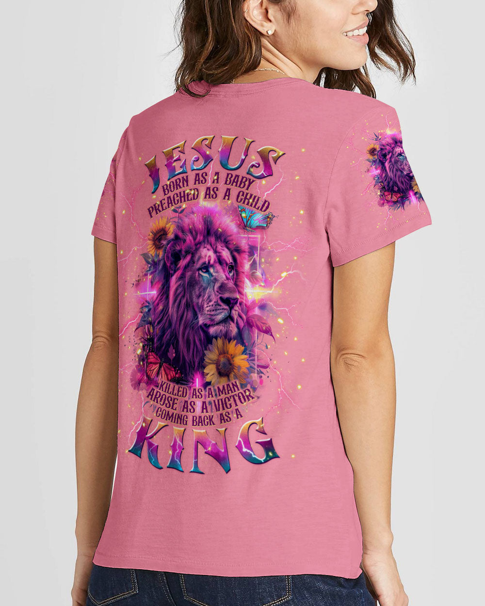 Coming Back As A King Lion Women's All Over Print Shirt - Tlnt0904243