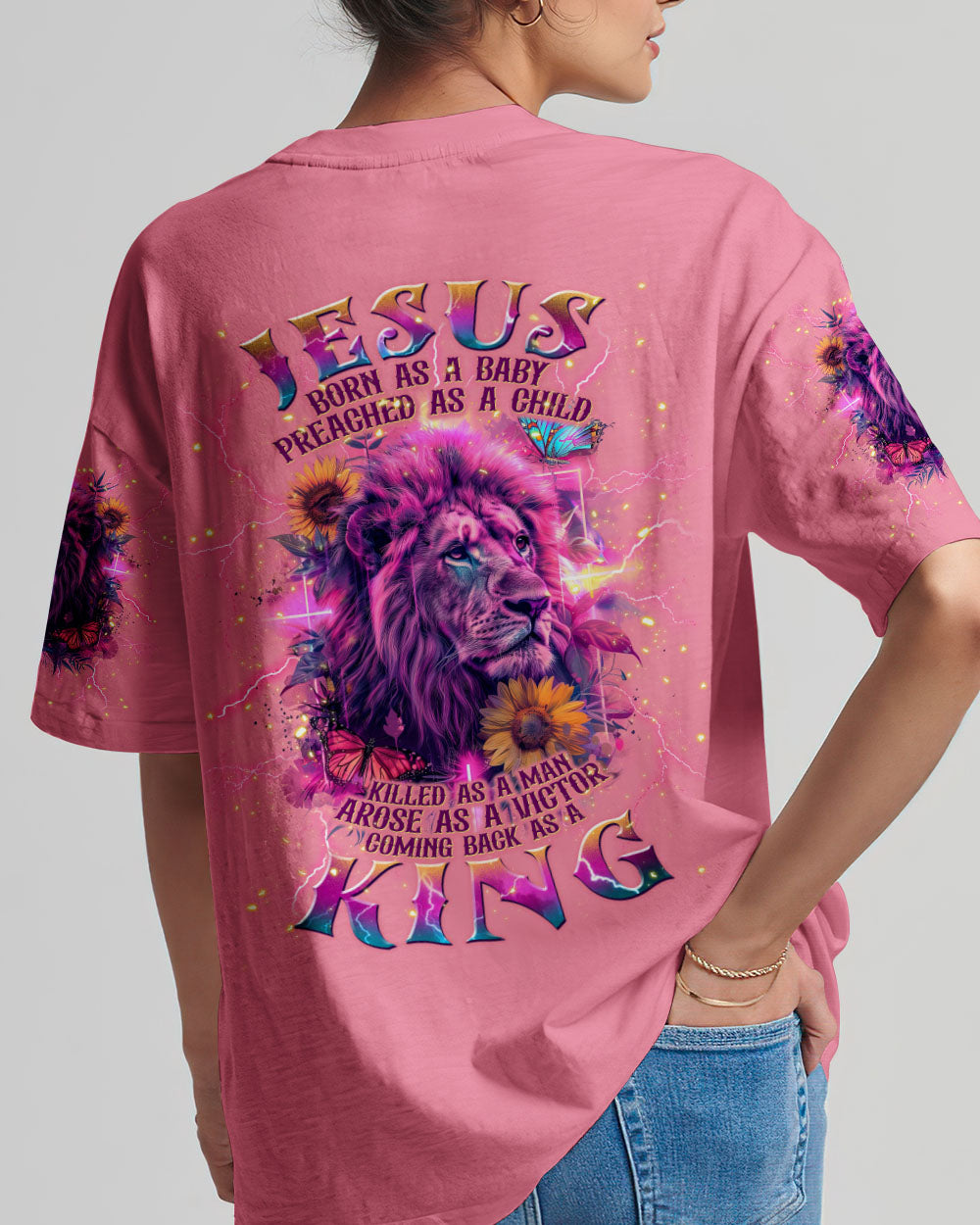 Coming Back As A King Lion Women's All Over Print Shirt - Tlnt0904243