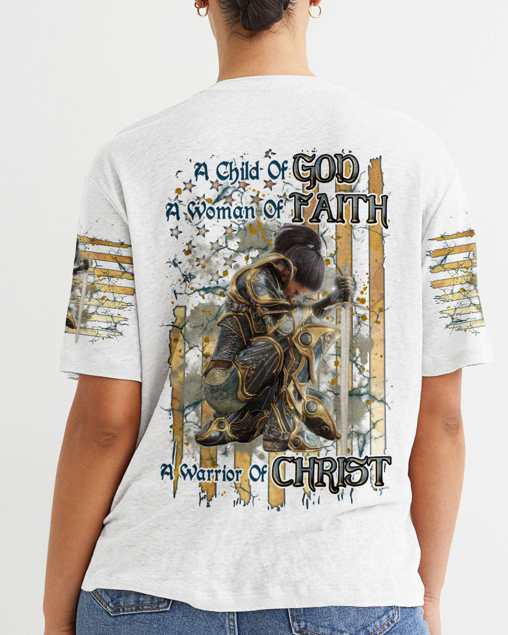 A Child Of God A Woman Of Faith Women's All Over Print Shirt - Tlnz1408244