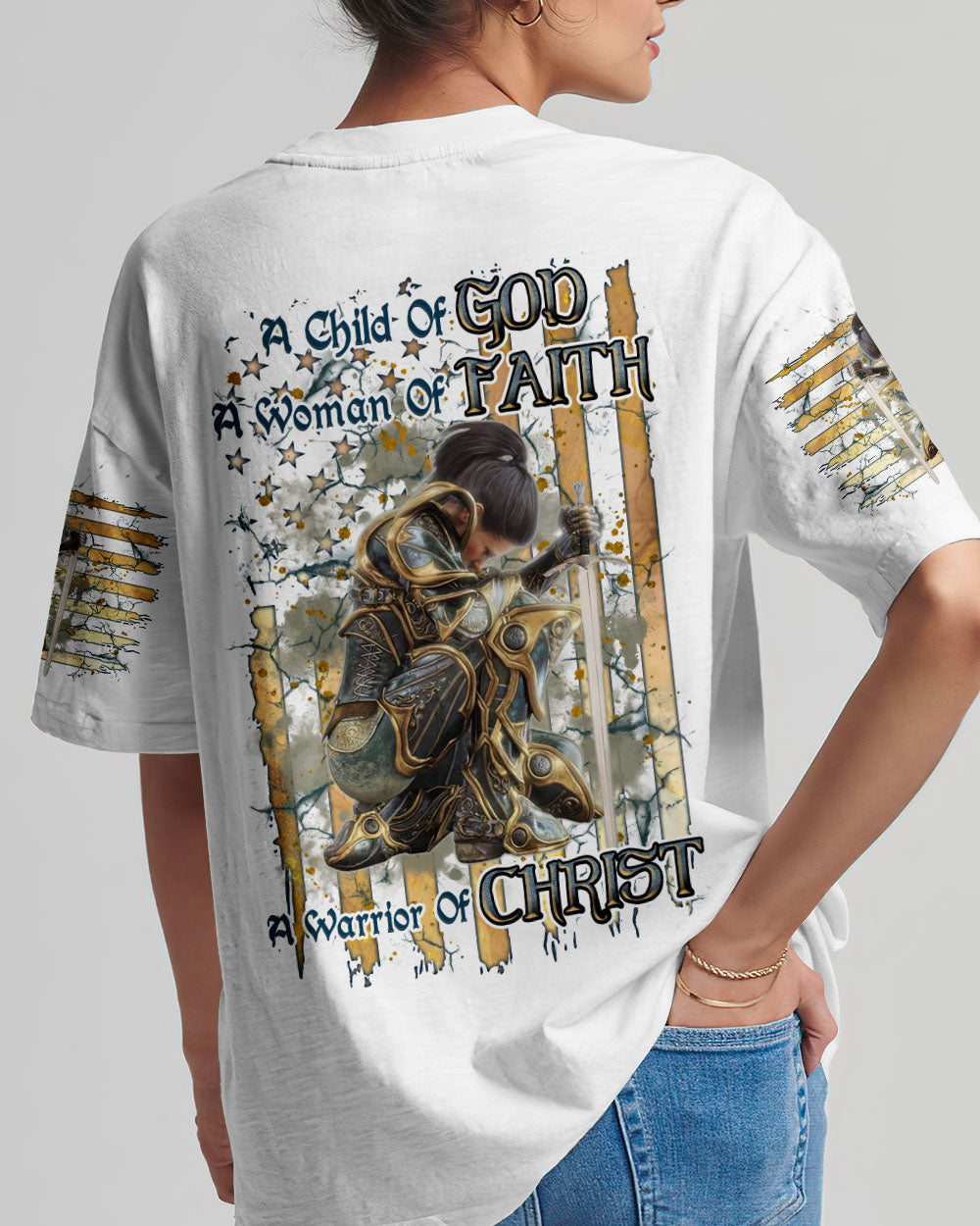 A Child Of God A Woman Of Faith Women's All Over Print Shirt - Tlnz1408244