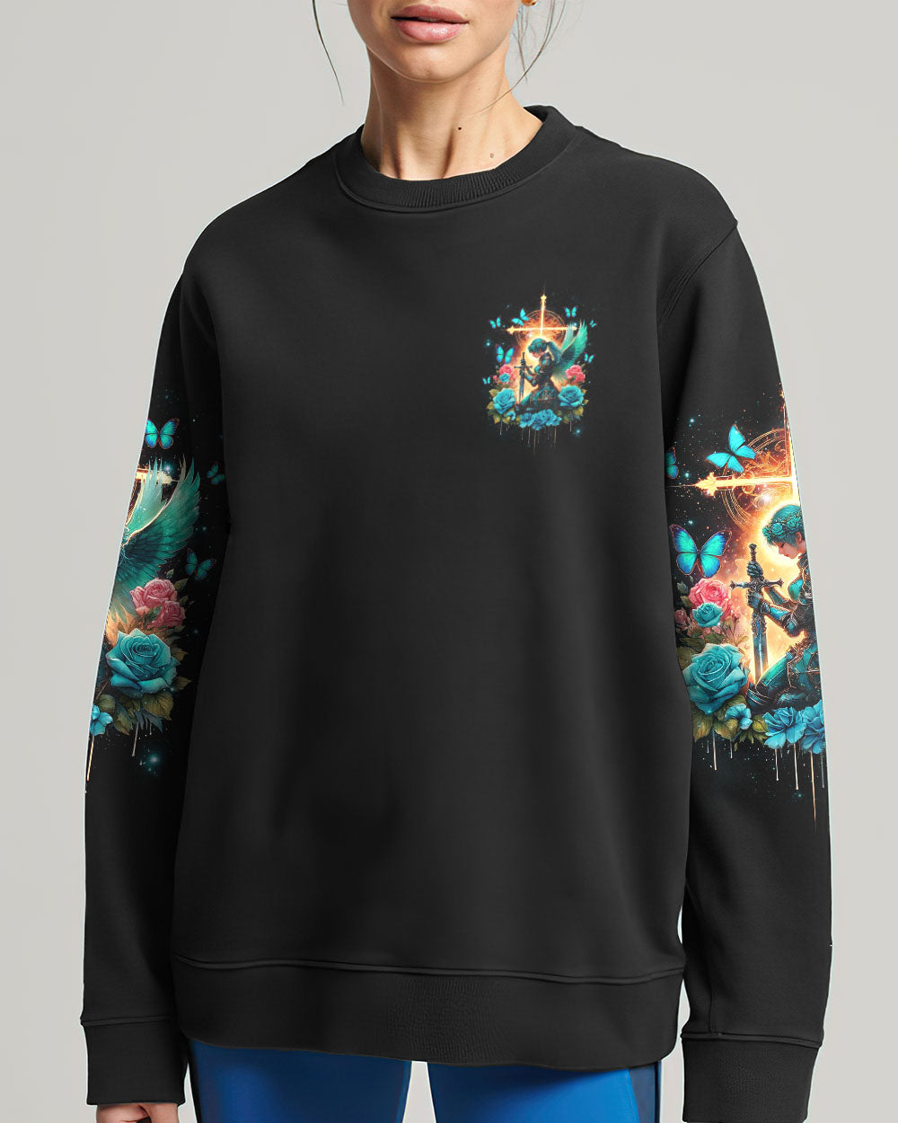 I Believe In God I Believe In Angels Warrior Women's All Over Print Shirt - Tlnz2604245