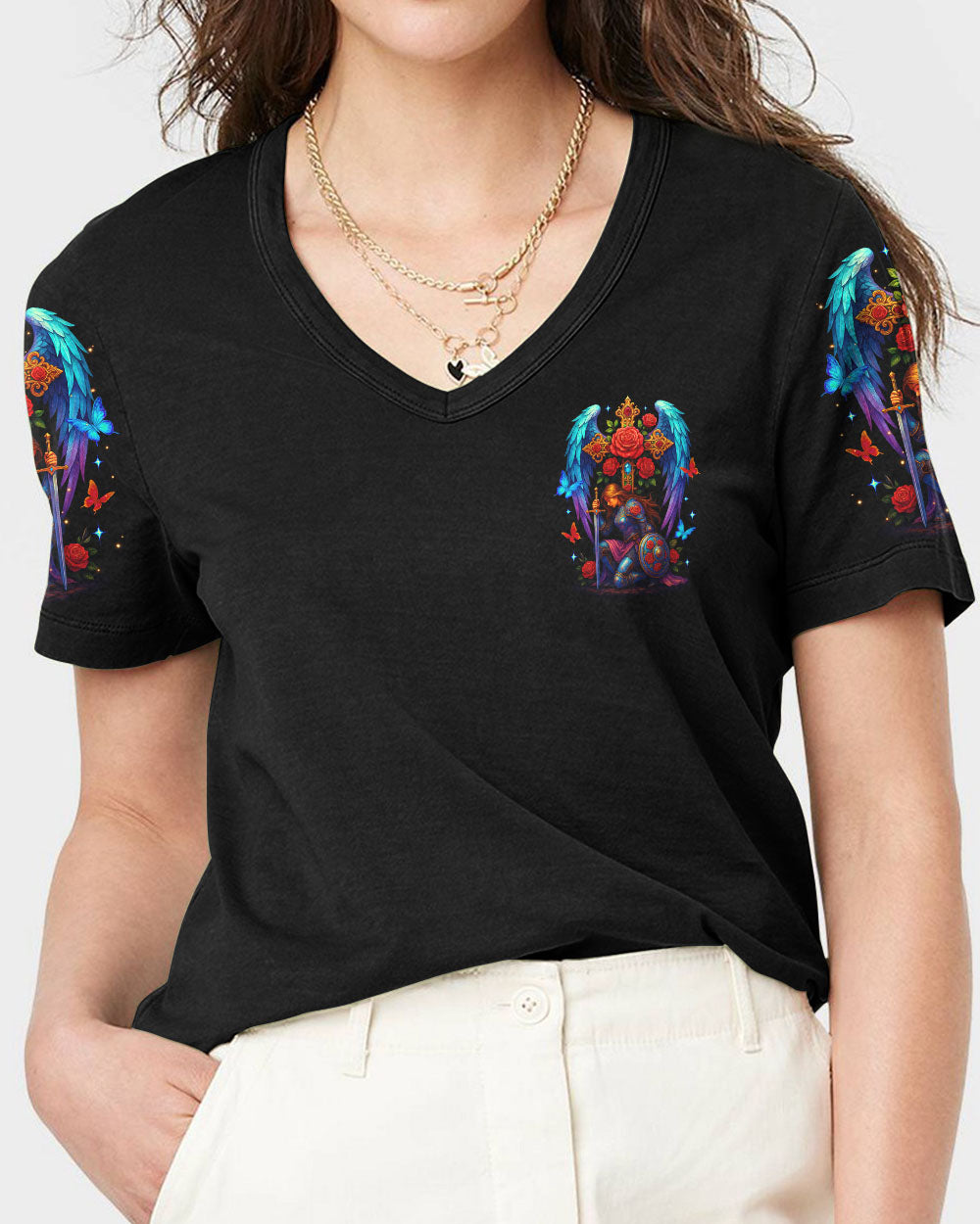 I'm The Daughter Of A King Warrior Women's All Over Print Shirt   - Tltr1407252
